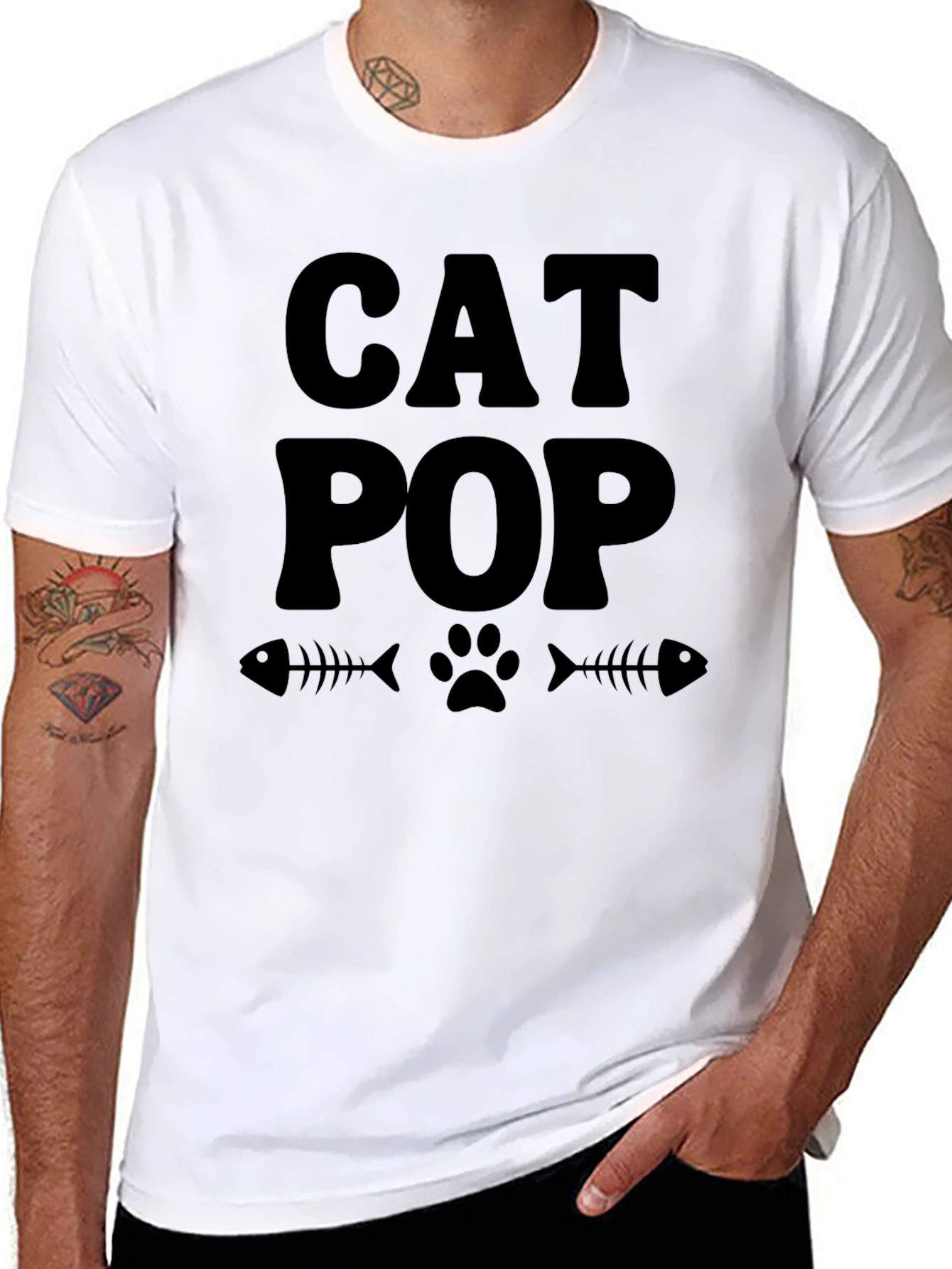 Cat Pop Graphic T-Shirt - Soft Cotton Tee