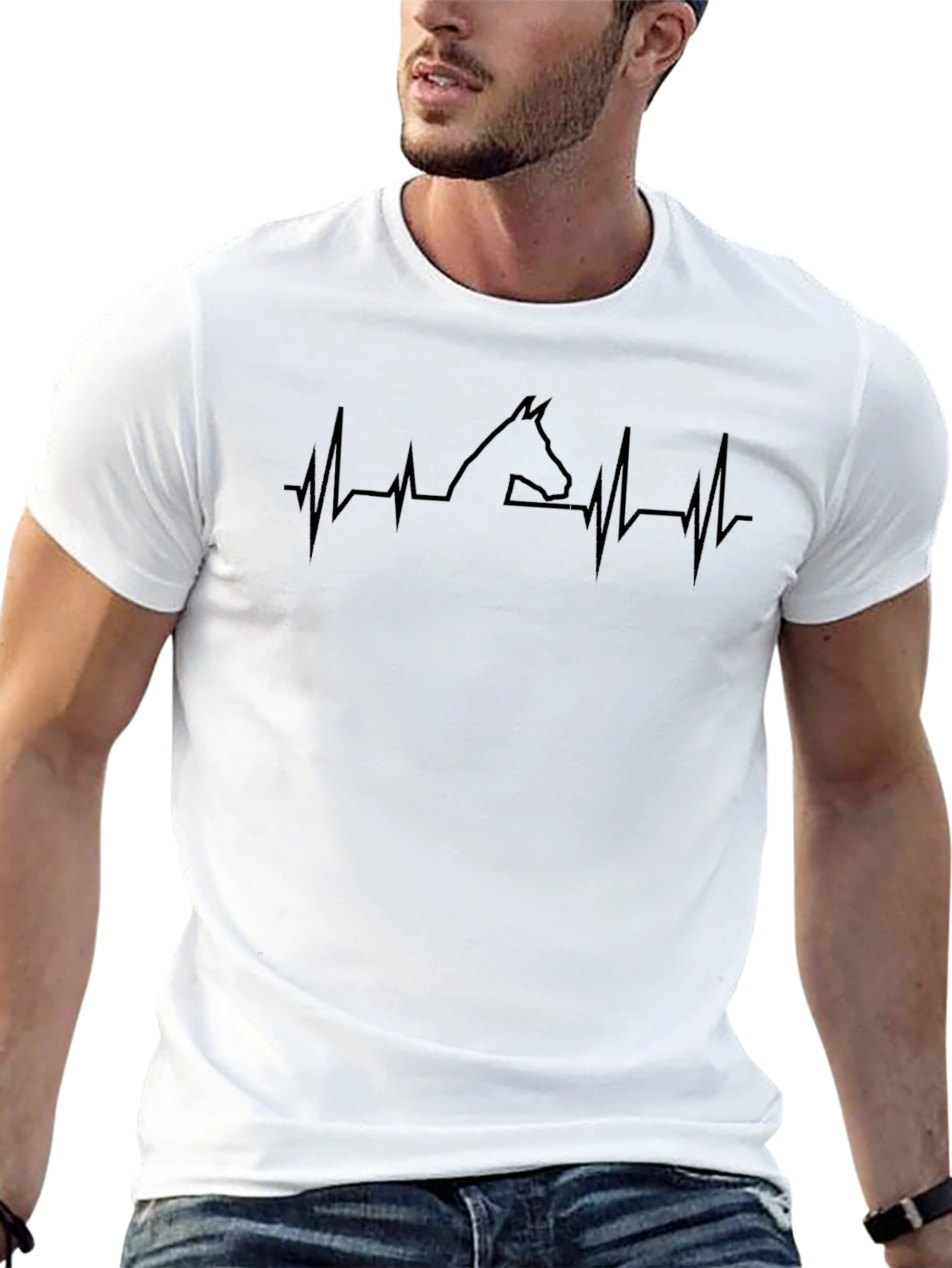 Horse Heartbeat Graphic Tee