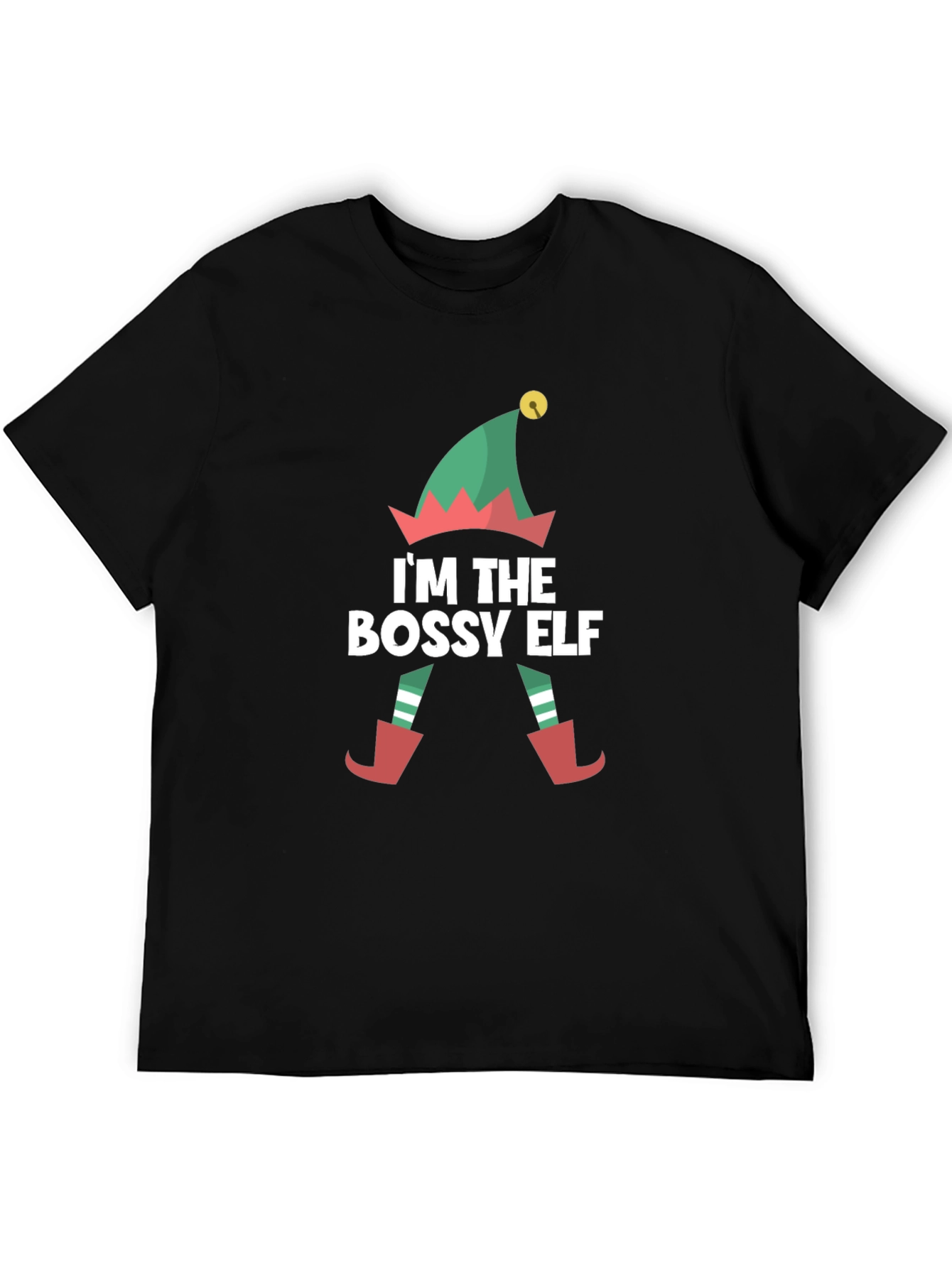 Bossy Elf Graphic Tee - Christmas Holiday T-Shirt