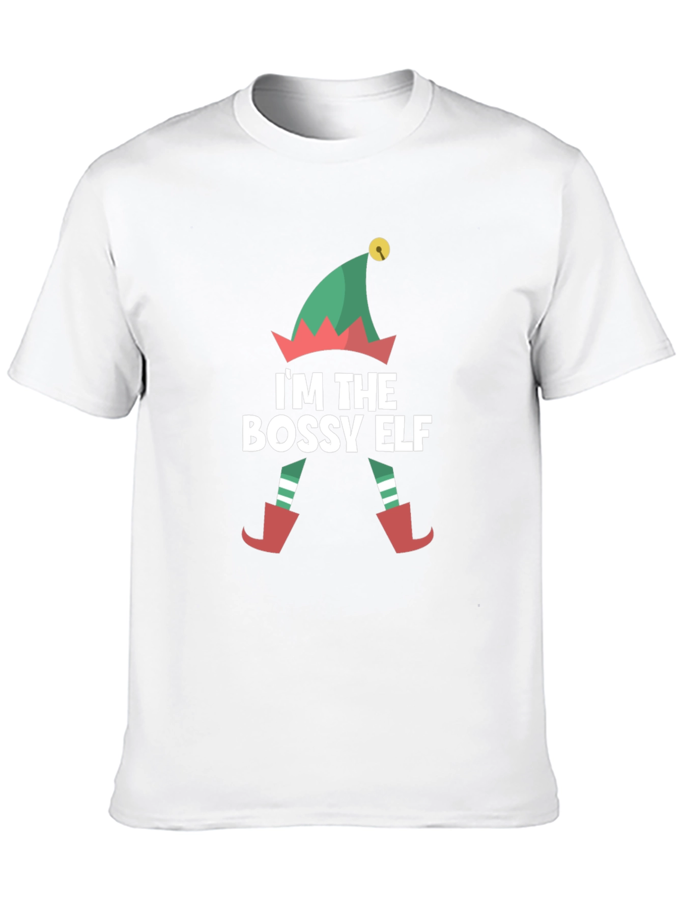 Bossy Elf Graphic Tee - Christmas Holiday T-Shirt