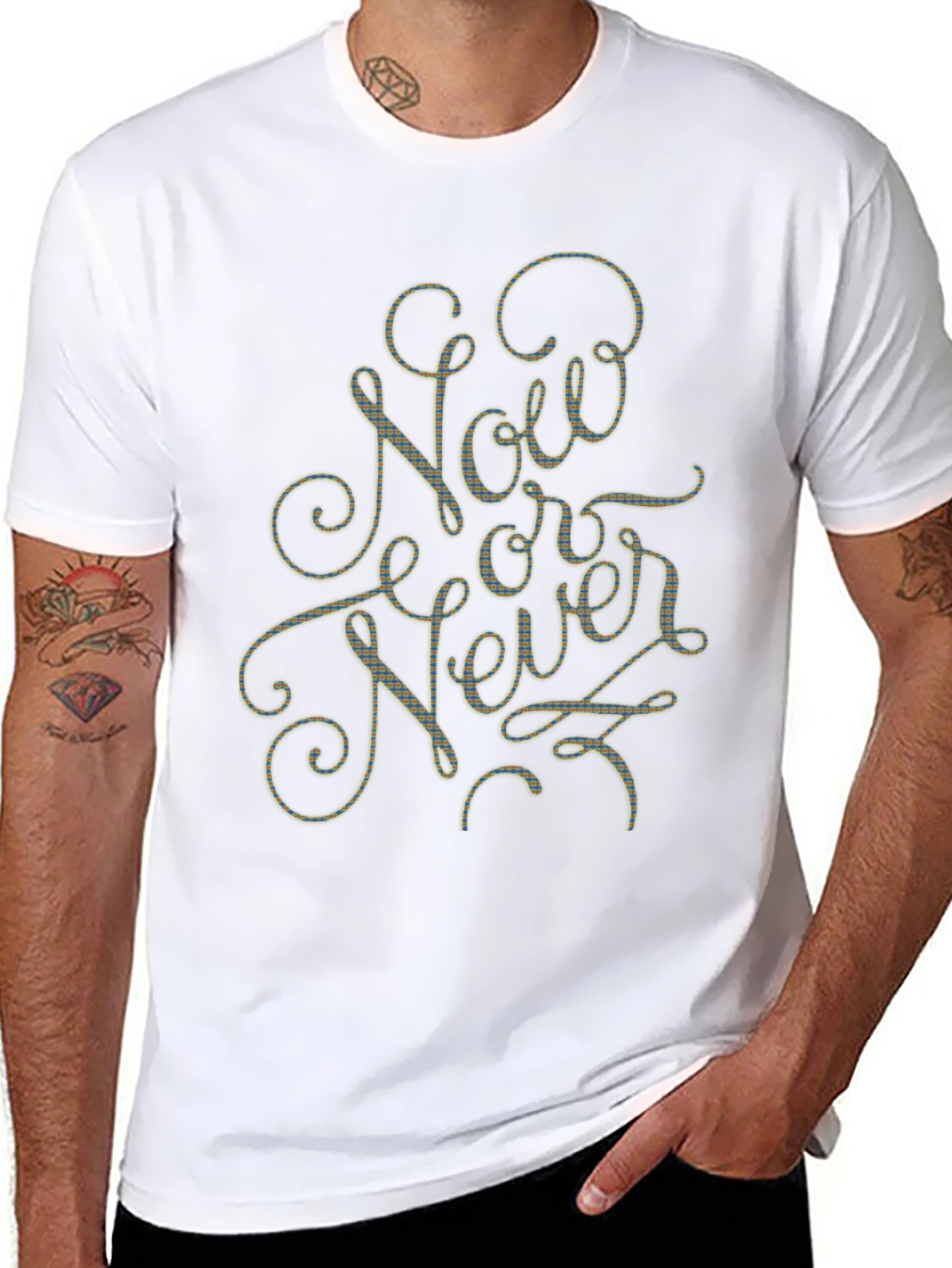 Now or Never Graphic Tee - Black T-Shirt