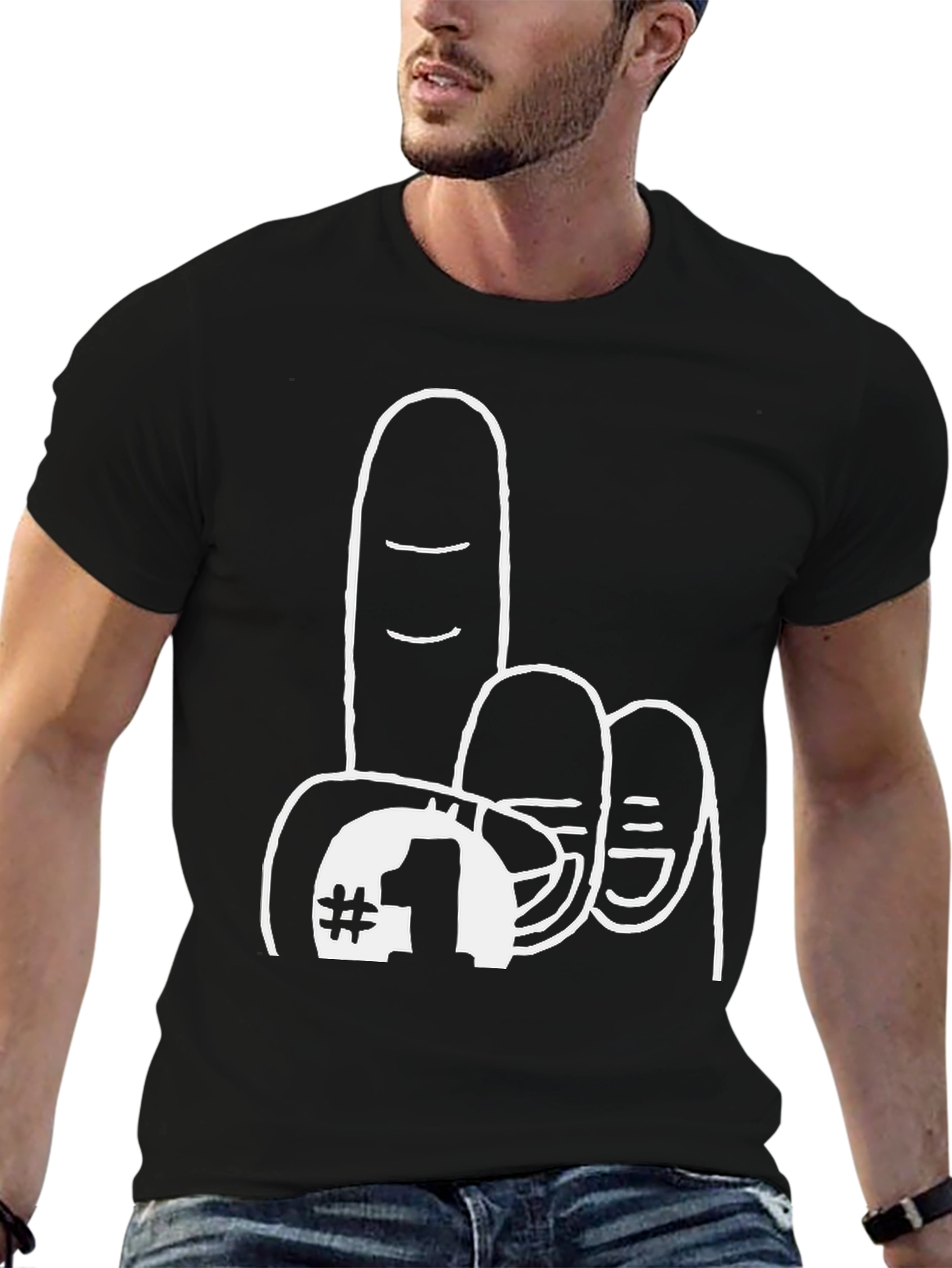 Number One Fan T-Shirt - Black