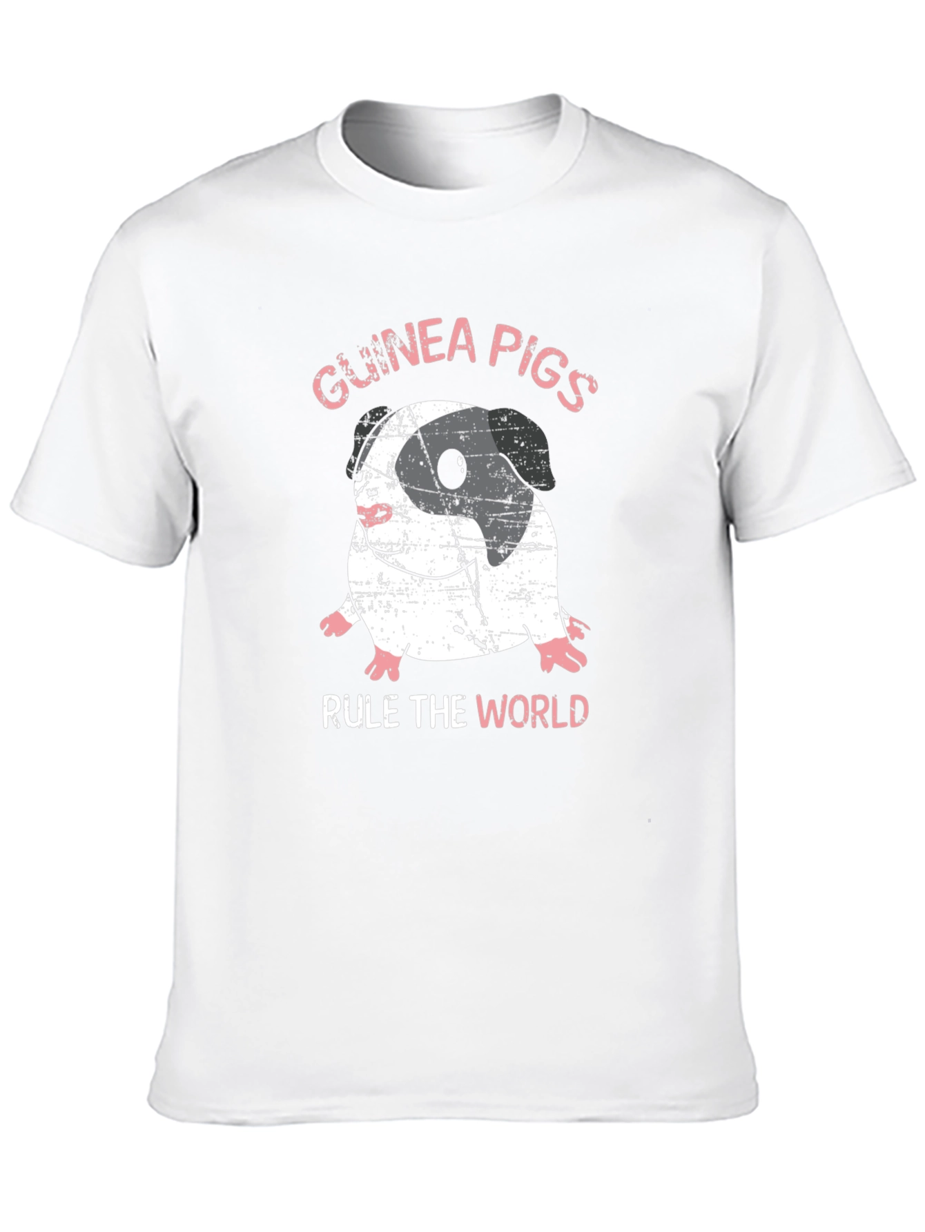 Guinea Pigs Rule the World Black T-Shirt