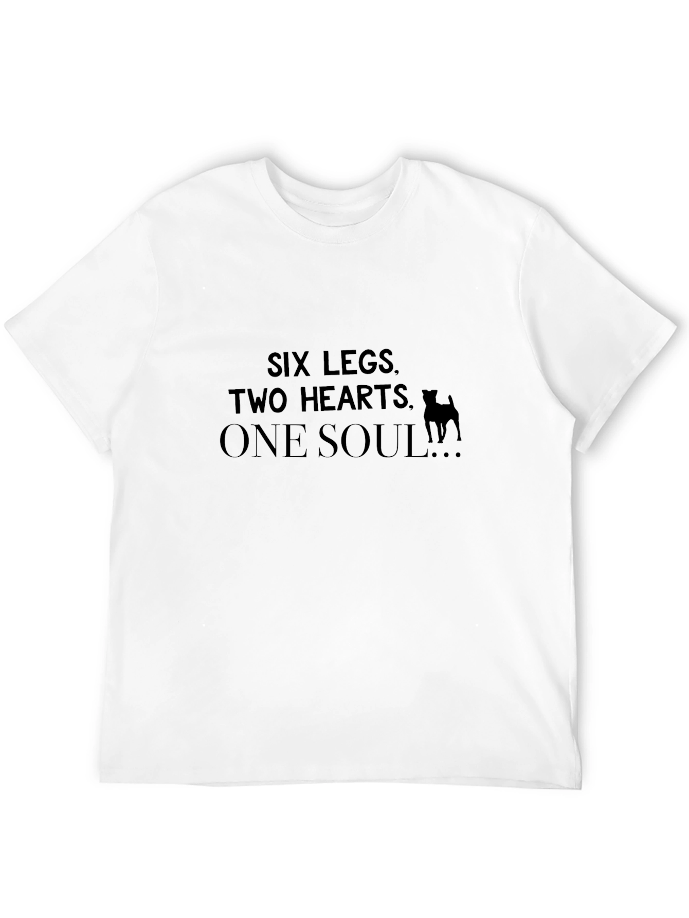 Six Legs Two Hearts One Soul Pet Lover T-Shirt