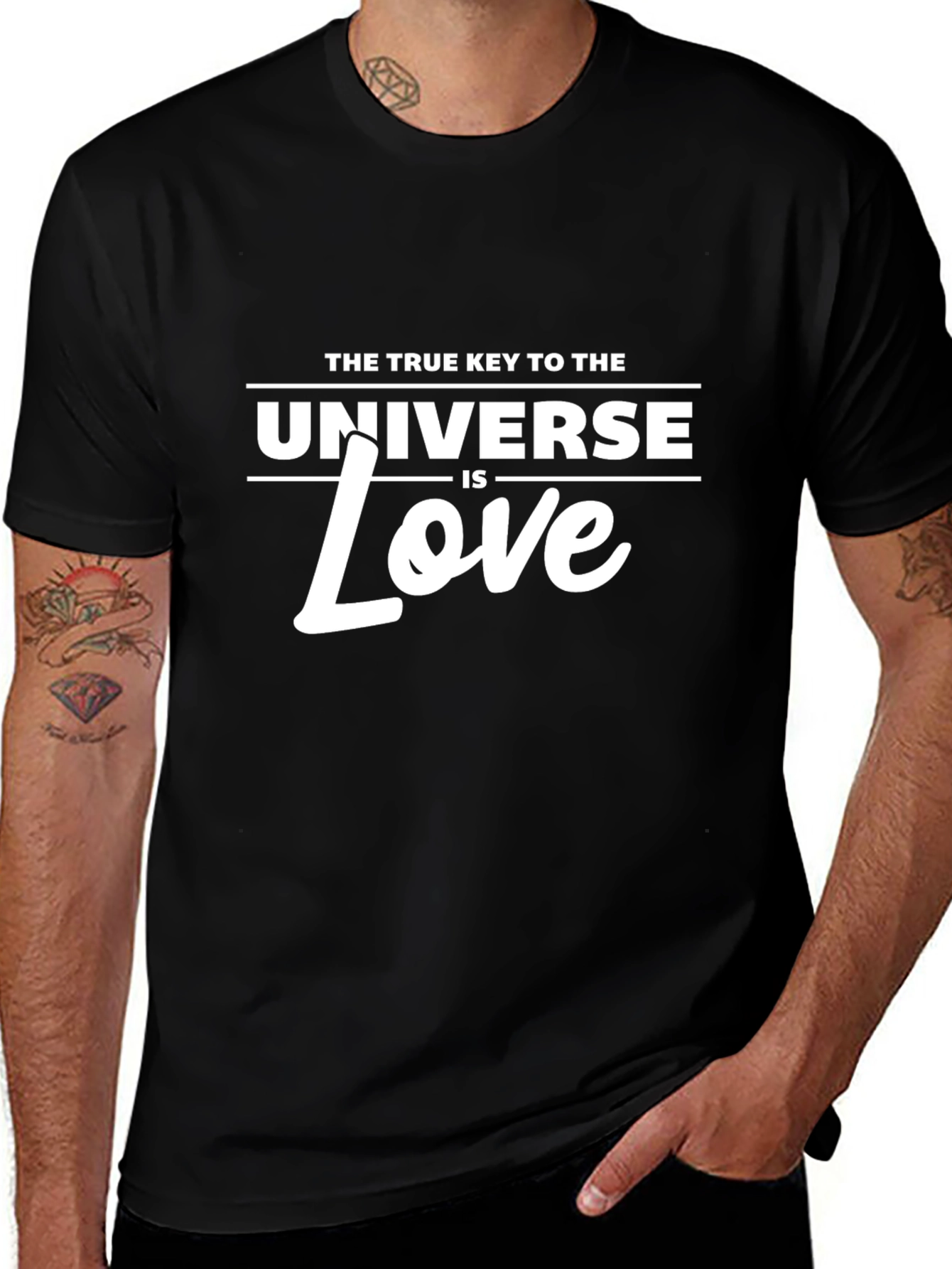 Love is the Key T-Shirt - Mens Black Tee