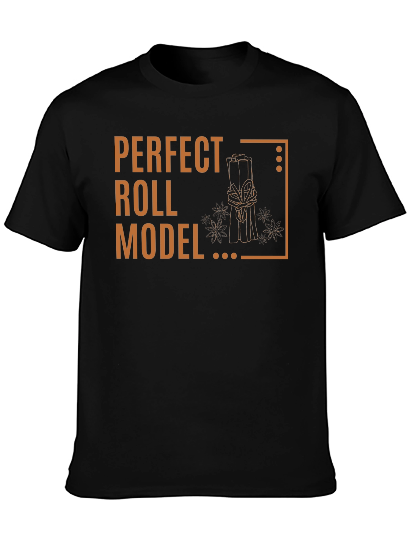 Perfect Roll Model Graphic T-Shirt - Cinnamon Pun Tee