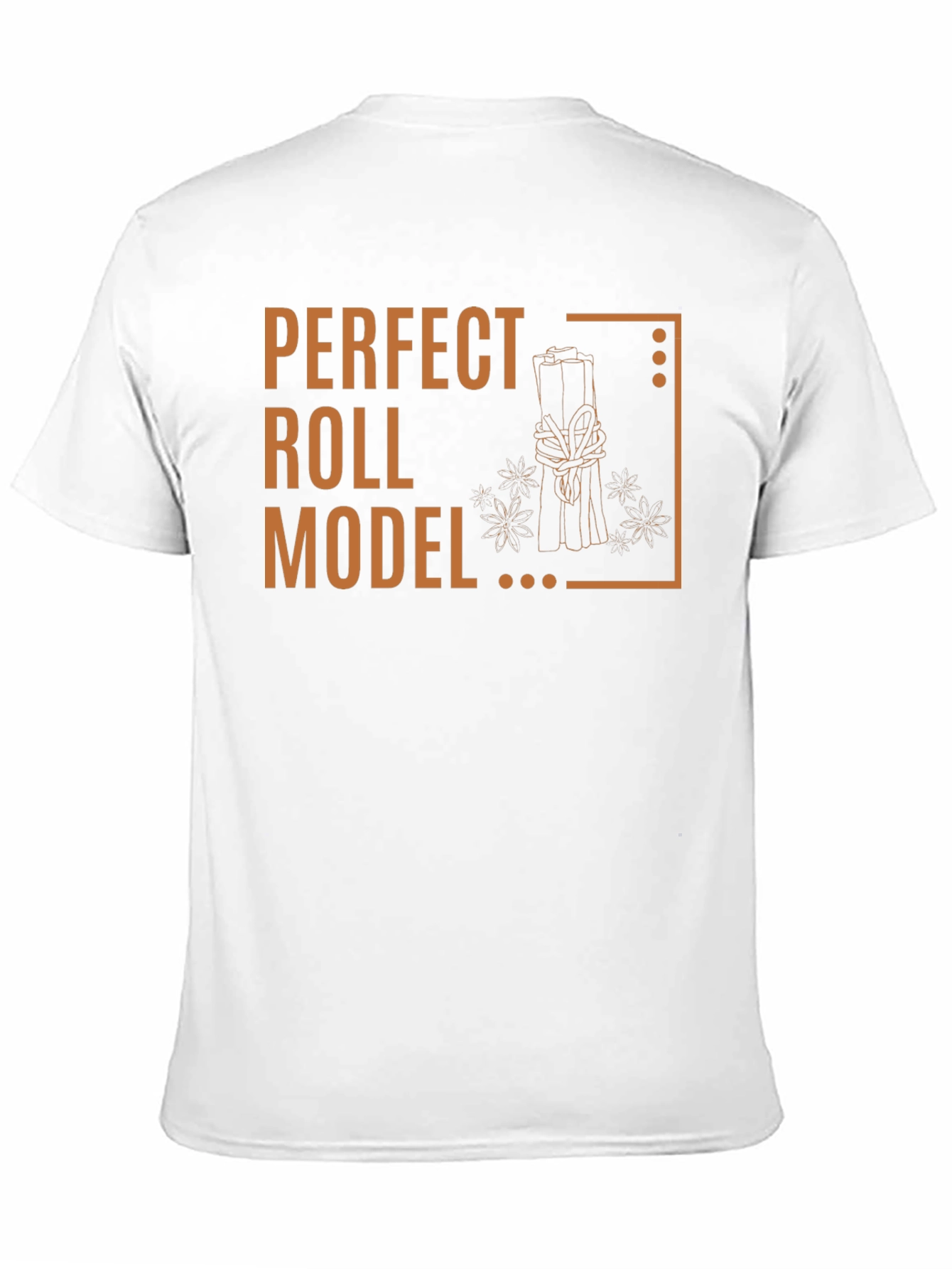 Perfect Roll Model Graphic T-Shirt - Cinnamon Pun Tee