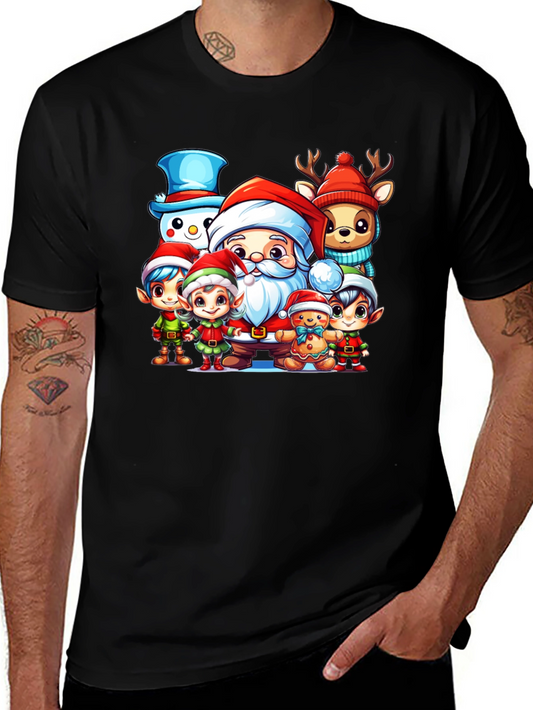 Festive Christmas Character Graphic Tee