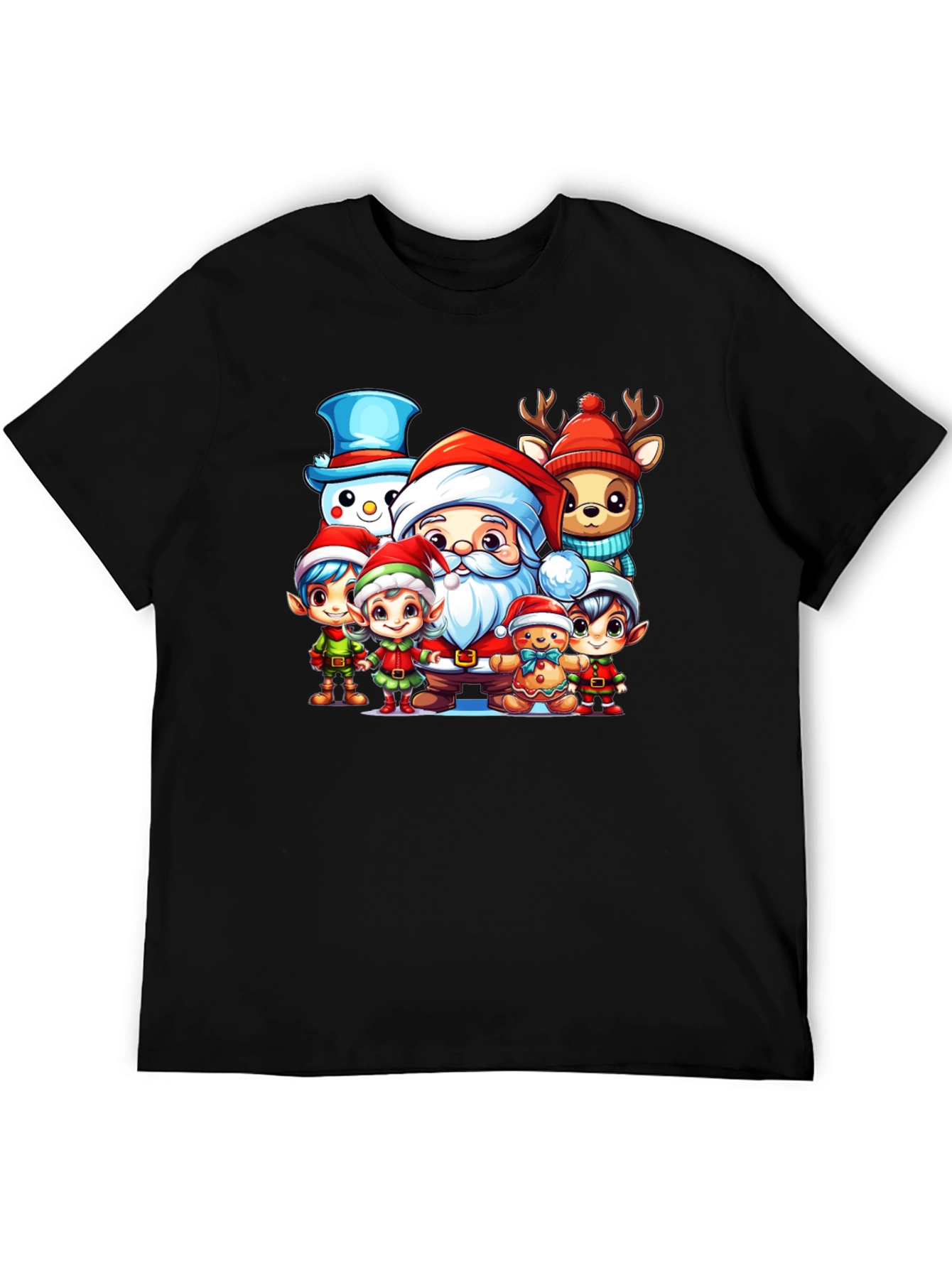 Festive Christmas Character Graphic Tee