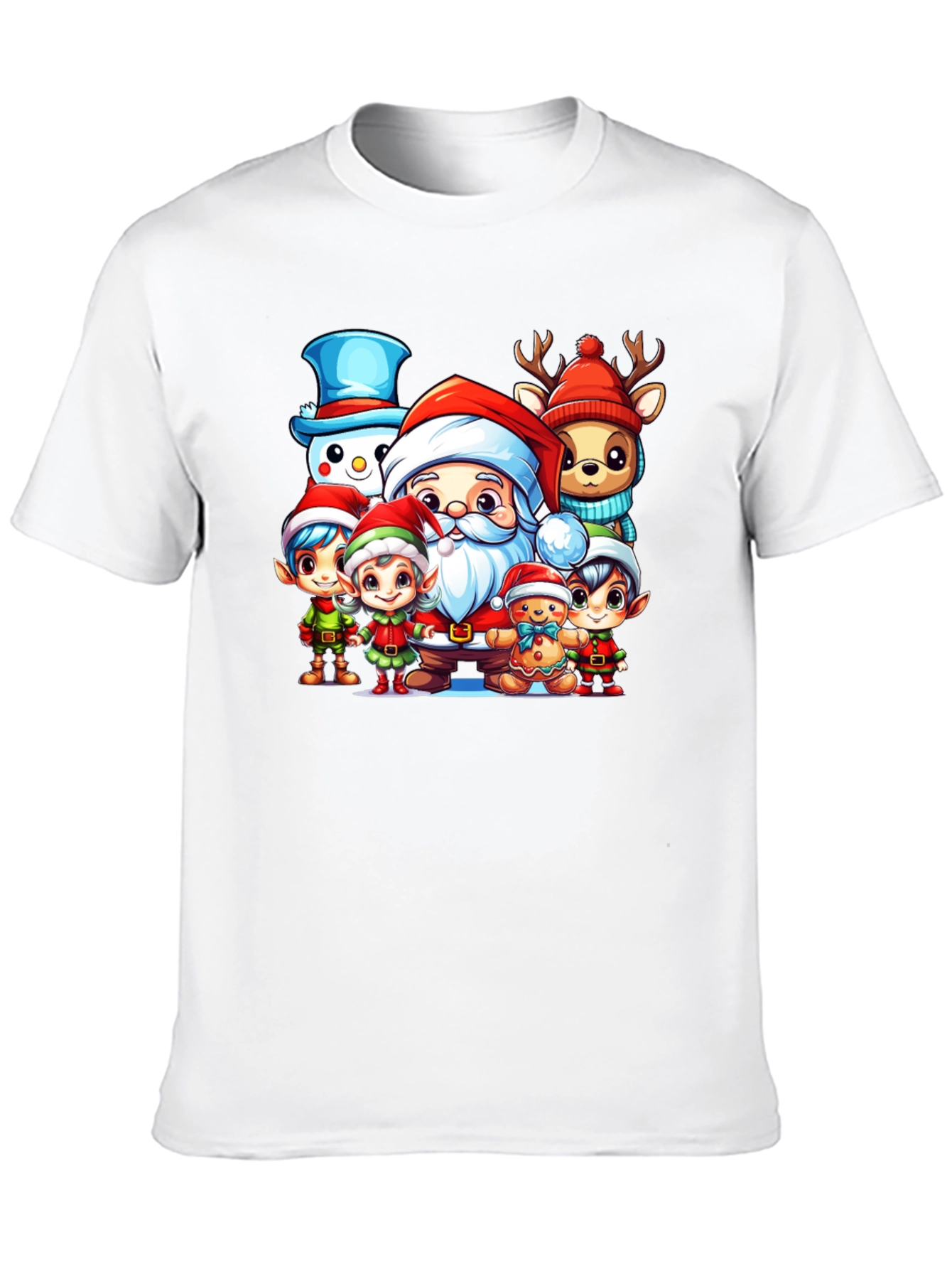 Festive Christmas Character Graphic Tee