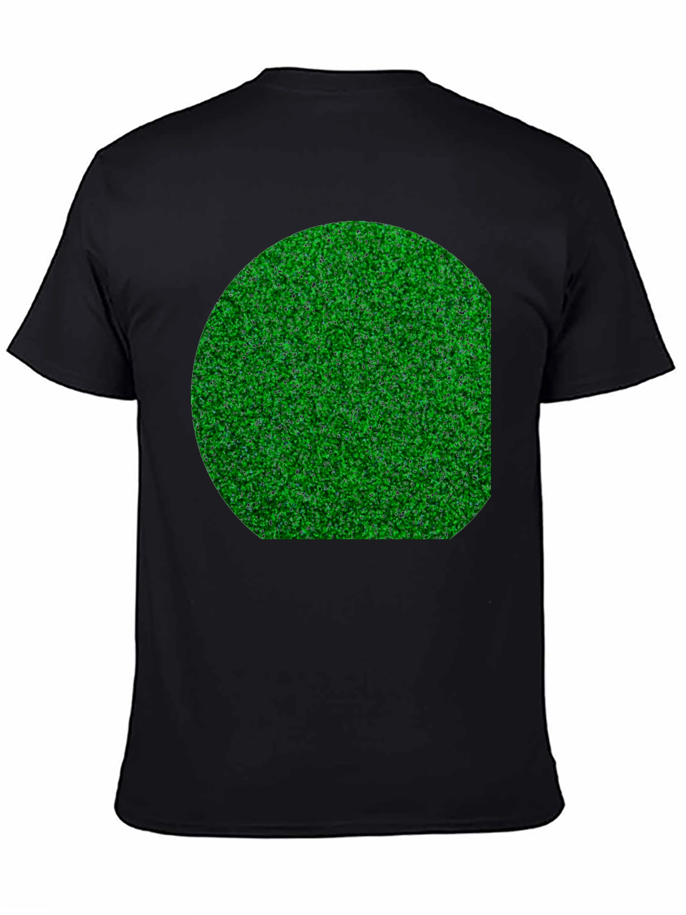 Grass Print Black T-Shirt