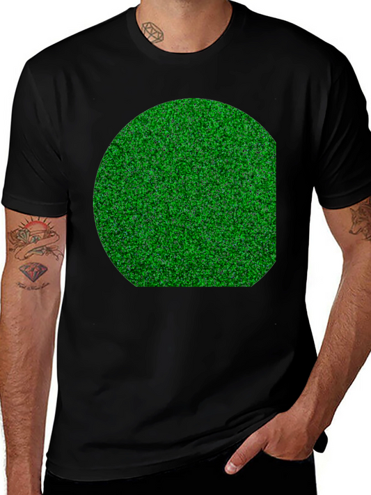 Grass Print Black T-Shirt