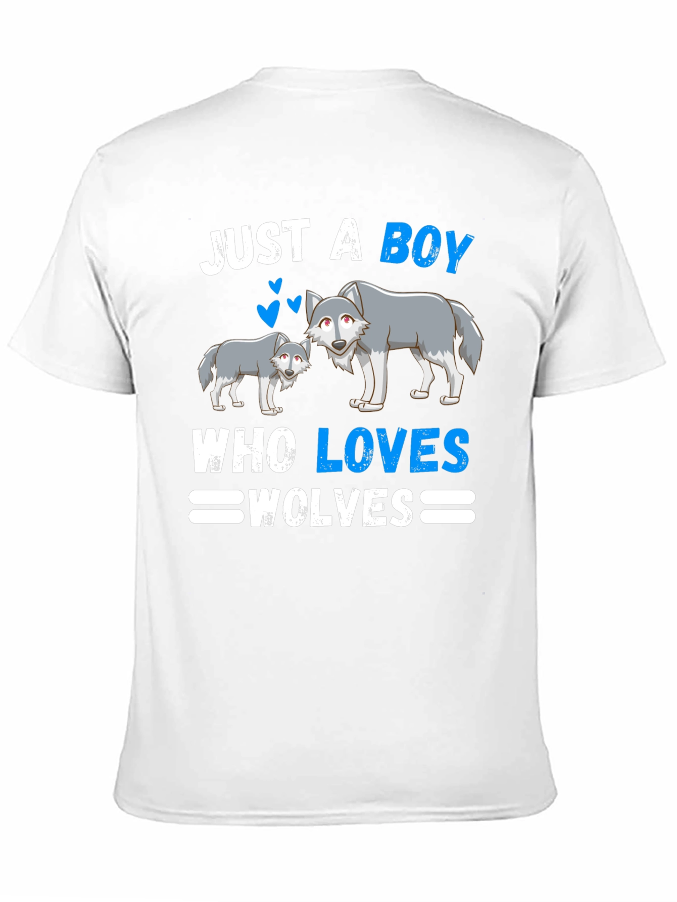 Just A Boy Who Loves Wolves Graphic T-Shirt