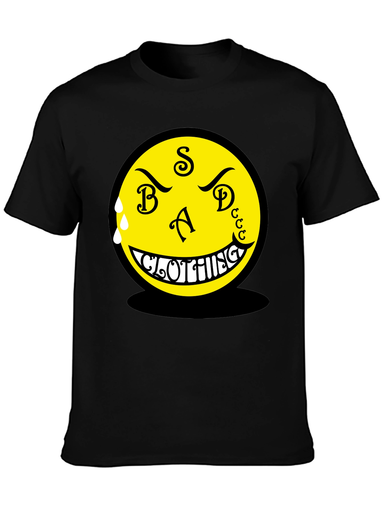 BAD CLOTHING Black Graphic Tee