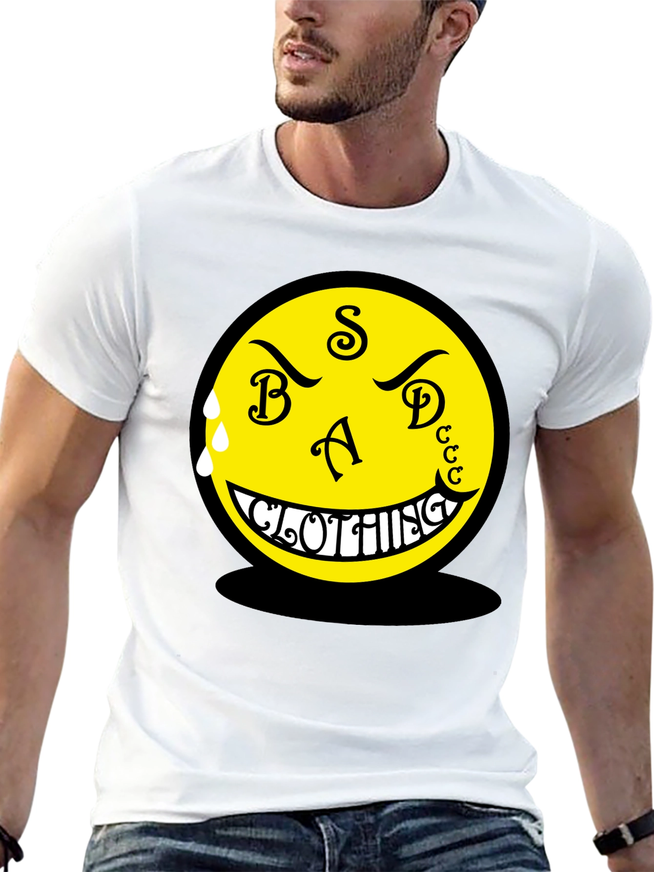 BAD CLOTHING Black Graphic Tee
