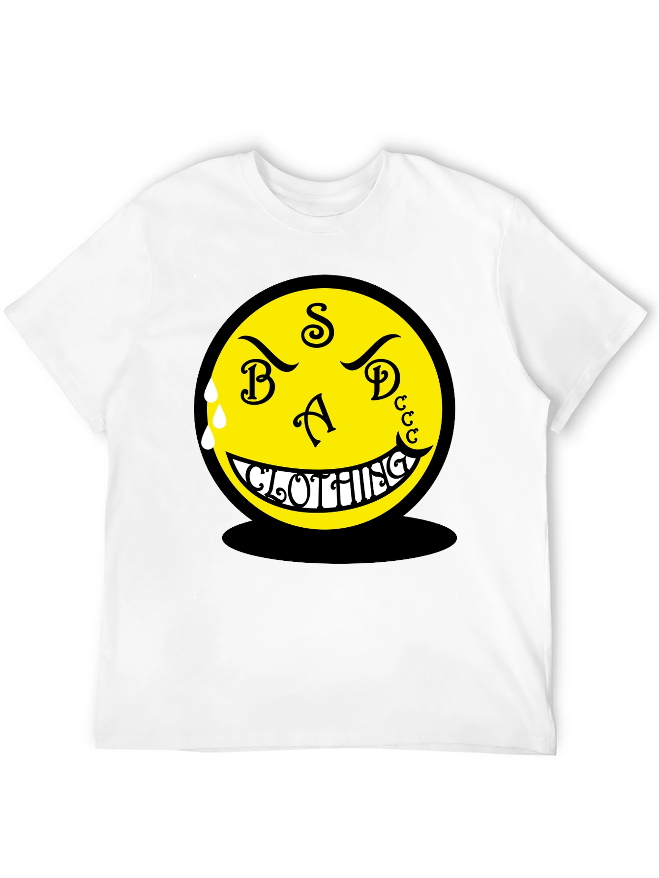 BAD CLOTHING Black Graphic Tee