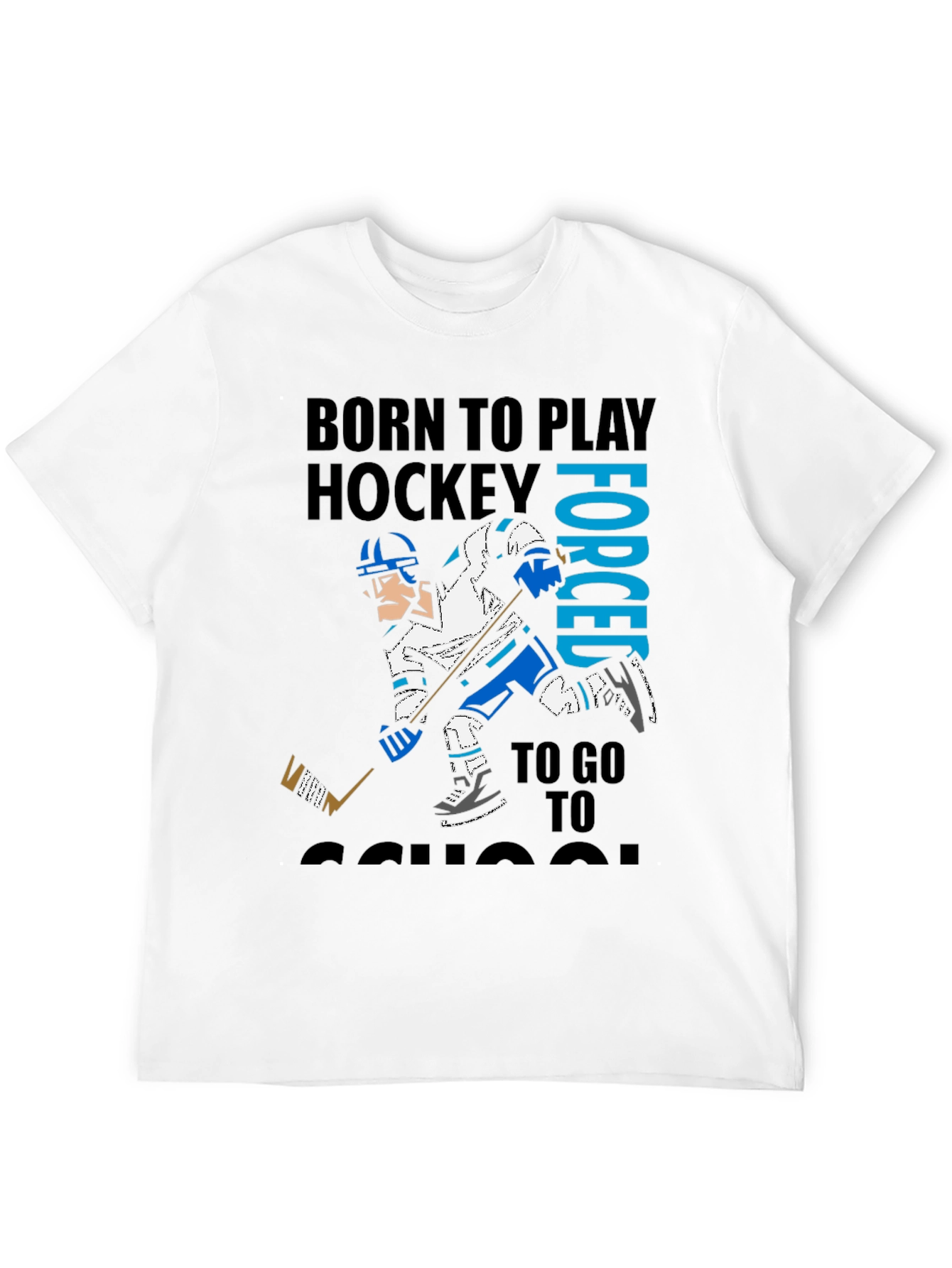 Born to Play Hockey Graphic T-Shirt