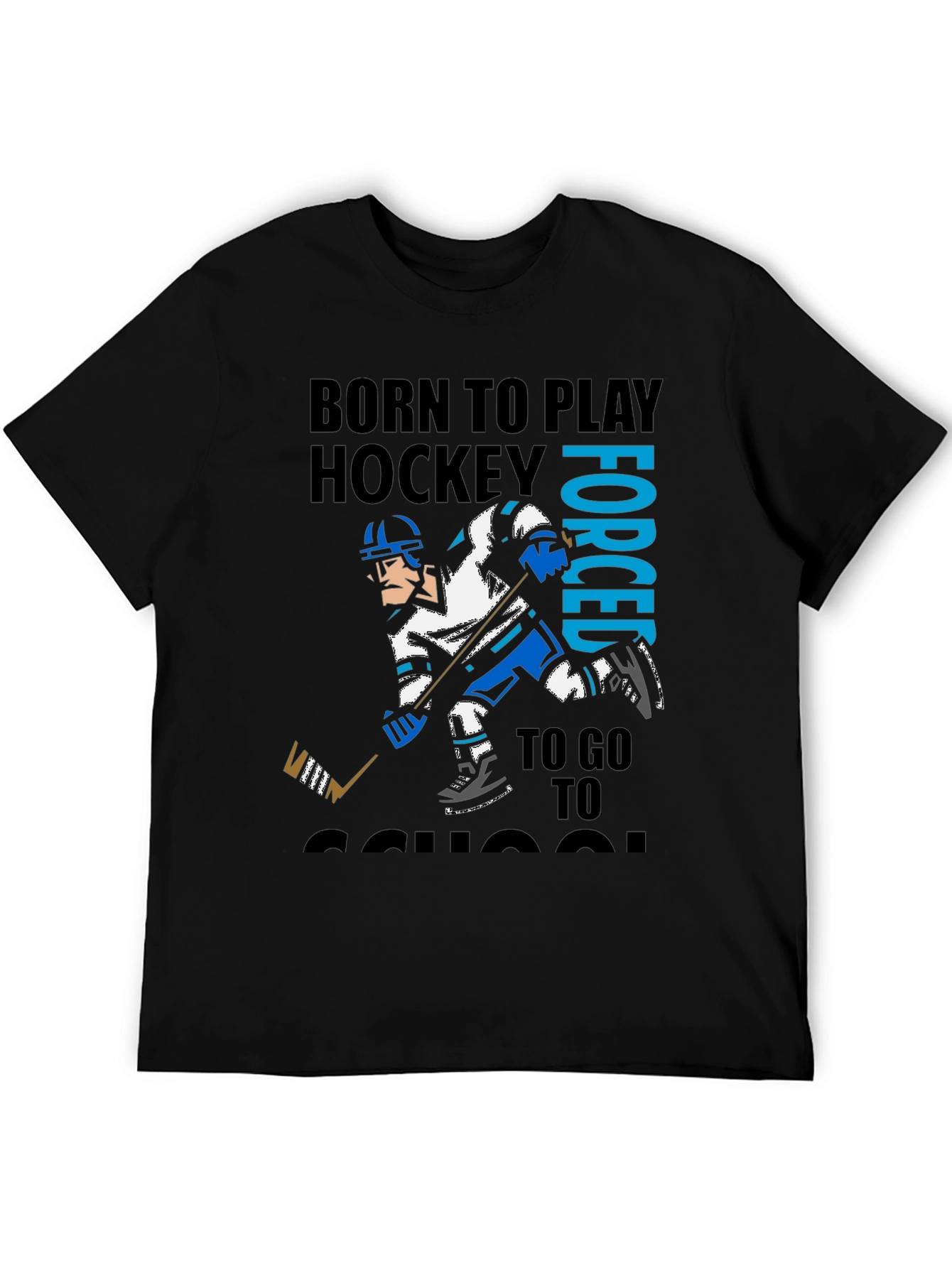 Born to Play Hockey Graphic T-Shirt