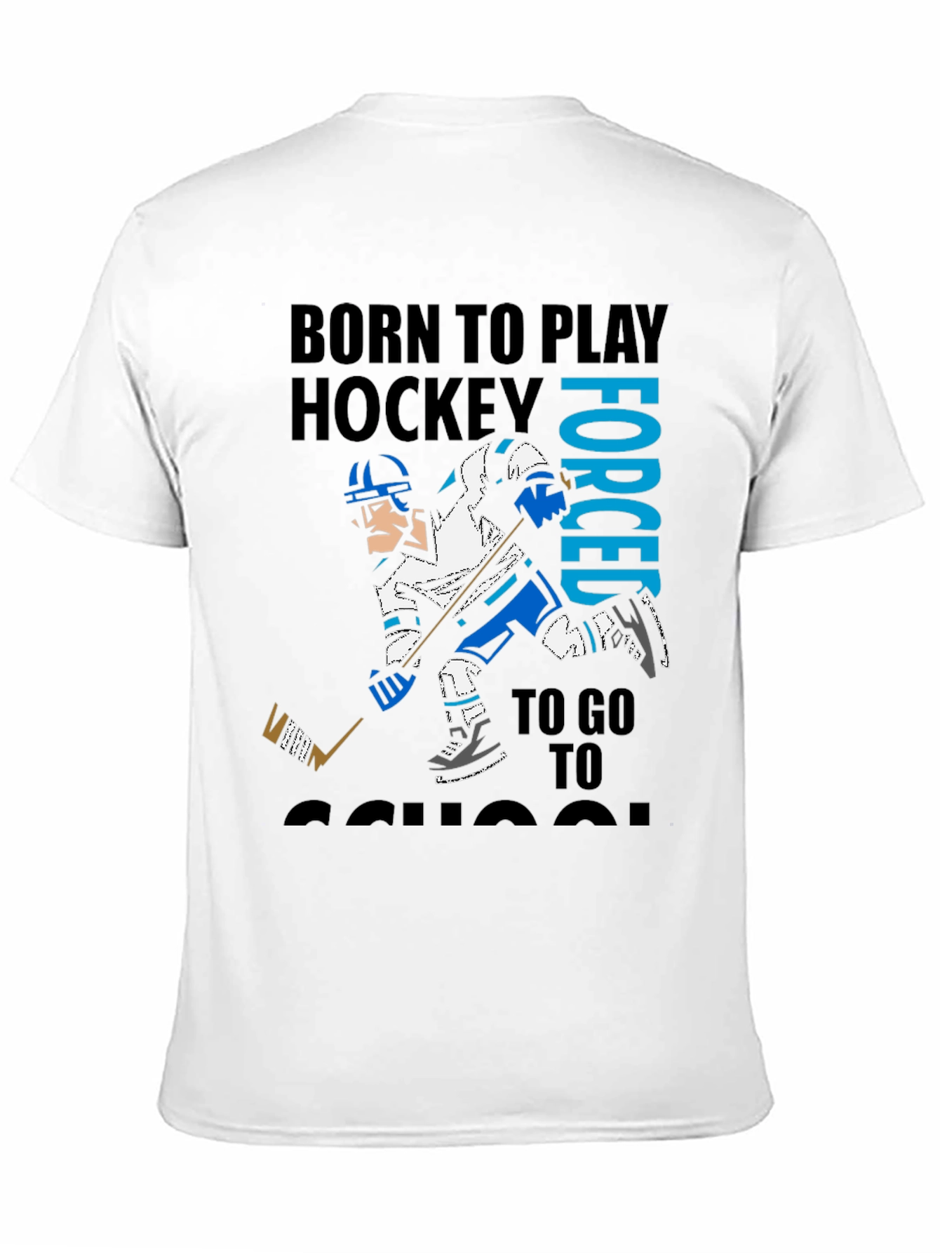 Born to Play Hockey Graphic T-Shirt