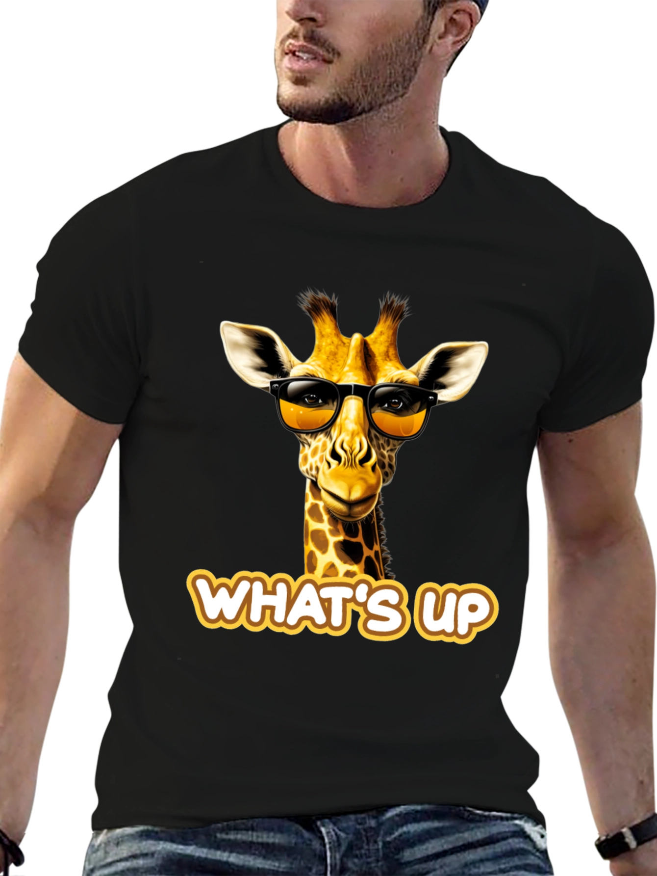 Cool Giraffe T-Shirt: Whats Up?