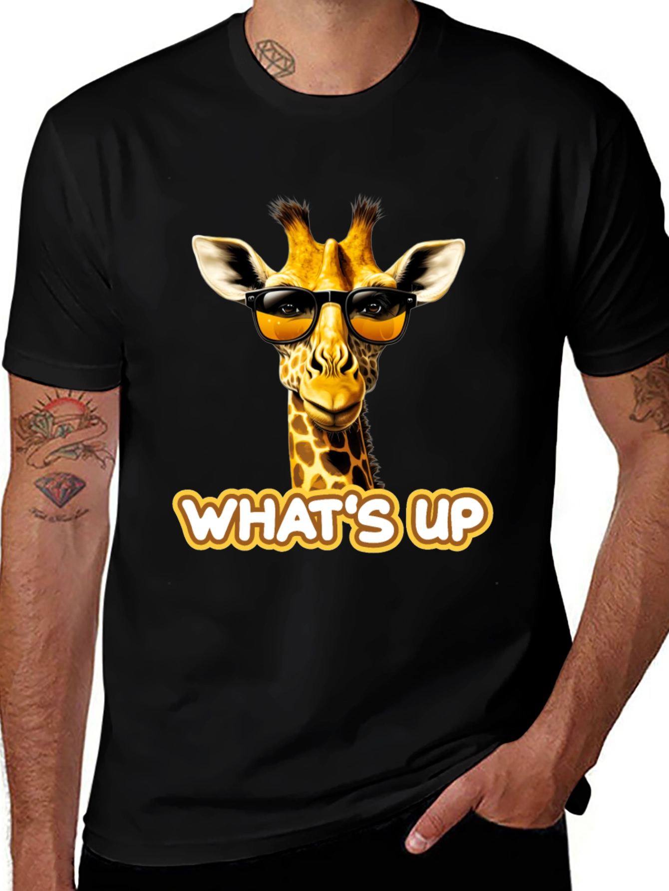 Cool Giraffe T-Shirt: Whats Up?