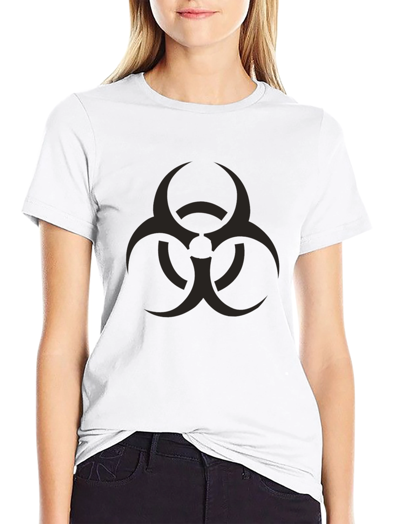 Biohazard Symbol Black T-Shirt - Mens Graphic Tee