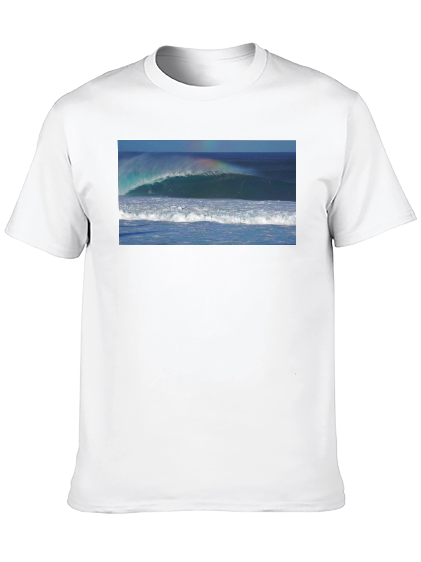 Ocean Wave Graphic Black T-Shirt