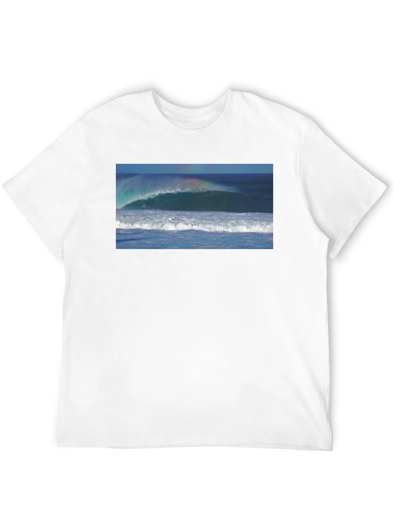 Ocean Wave Graphic Black T-Shirt