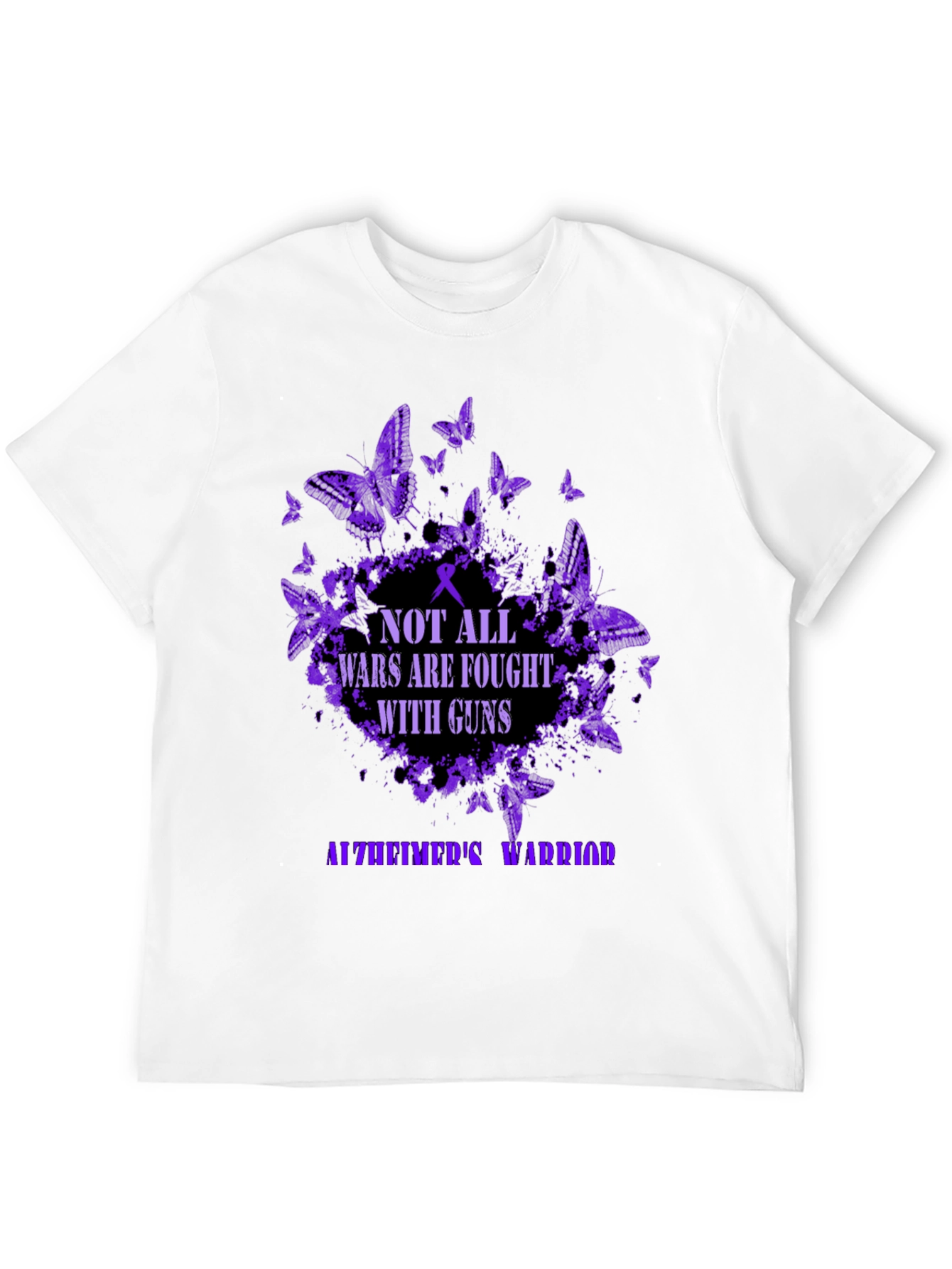 Alzheimers Warrior T-Shirt - Butterfly Graphic Tee