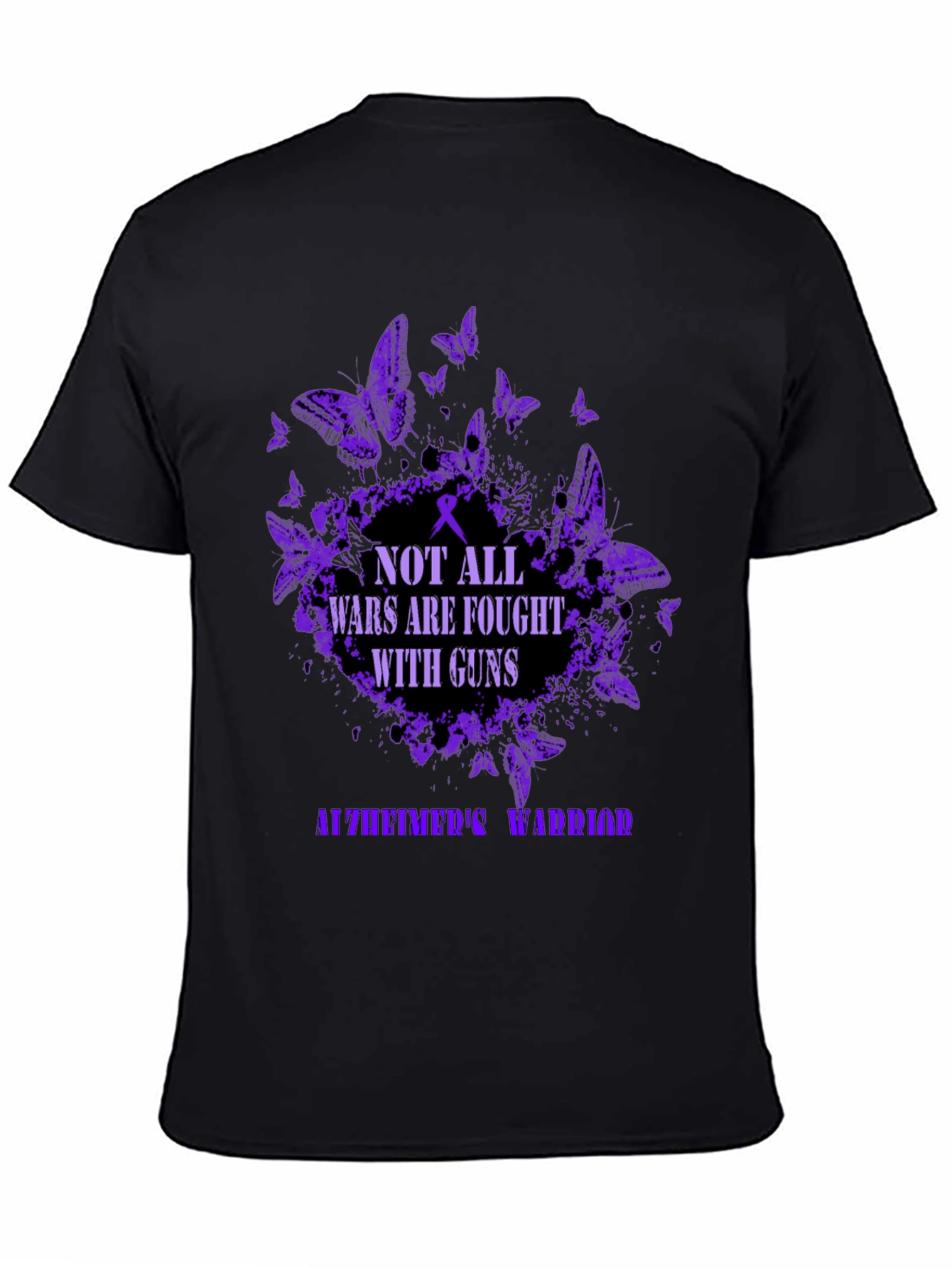 Alzheimers Warrior T-Shirt - Butterfly Graphic Tee