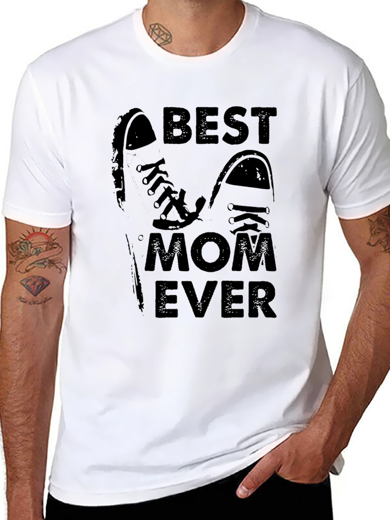 Best Mom Ever Graphic T-Shirt - Unisex Black Tee