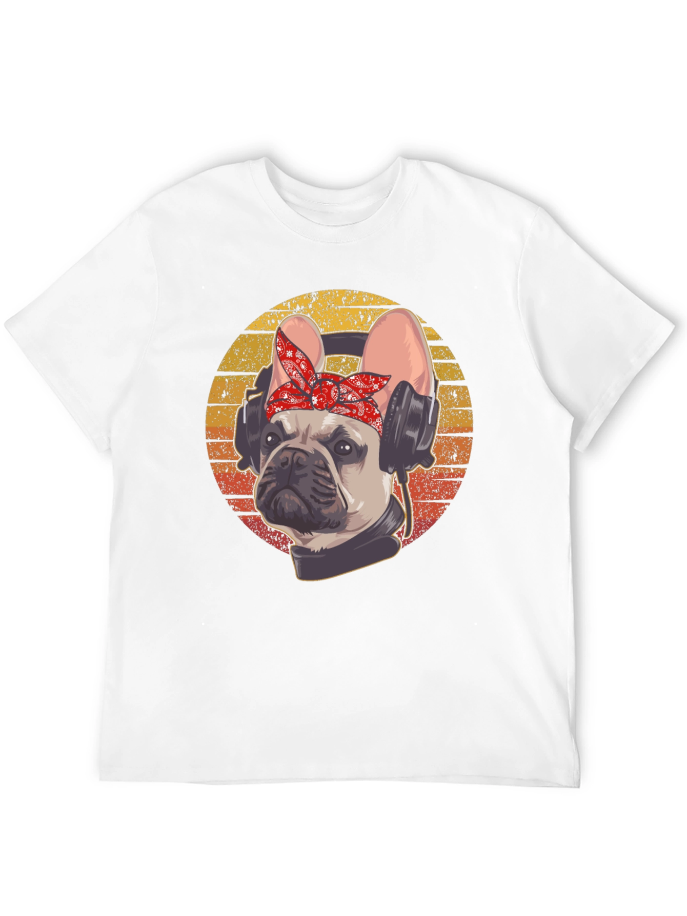 DJ French Bulldog T-Shirt - Cool Dog with Headphones!