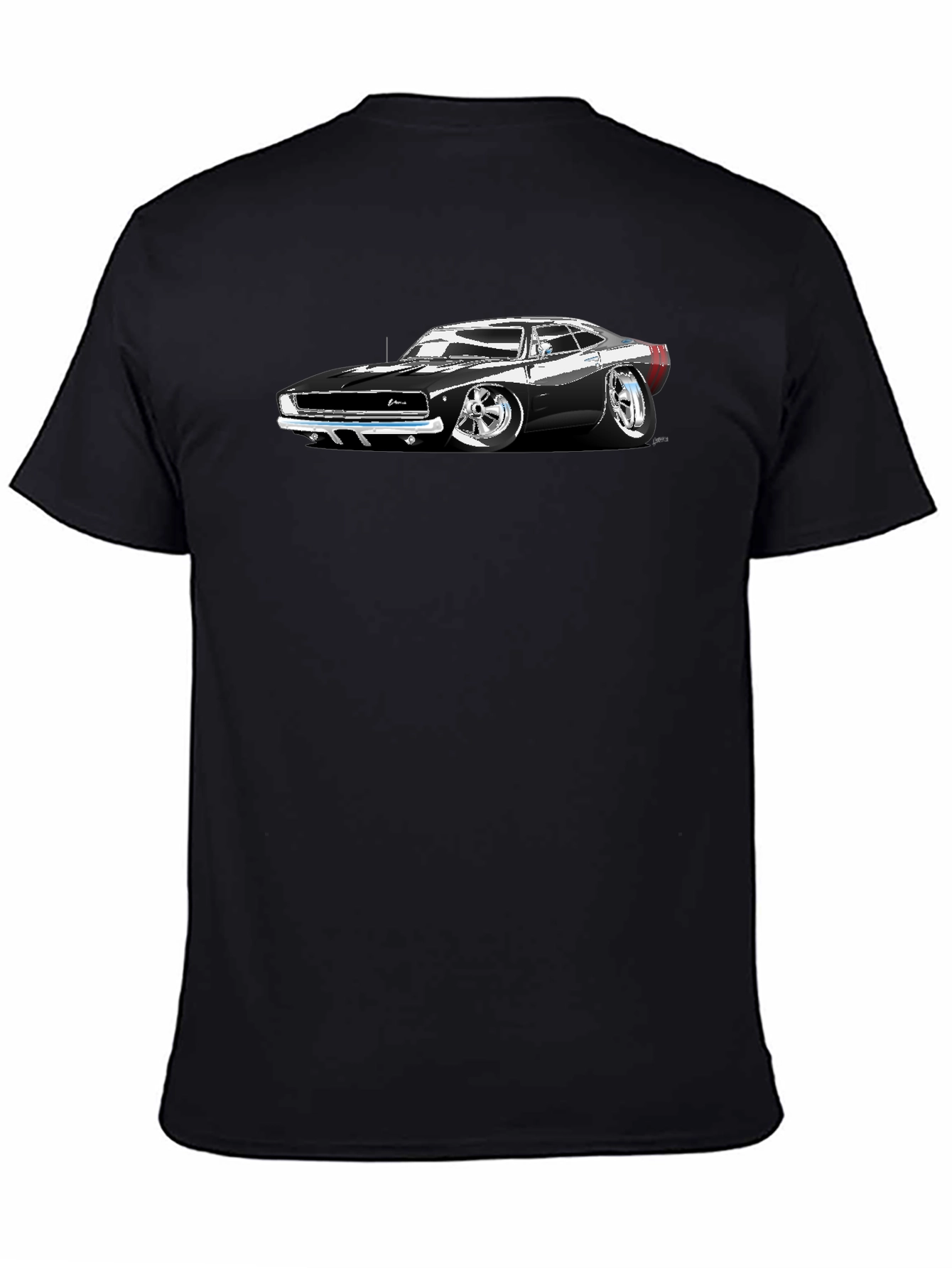 Classic Car Graphic T-Shirt - Black