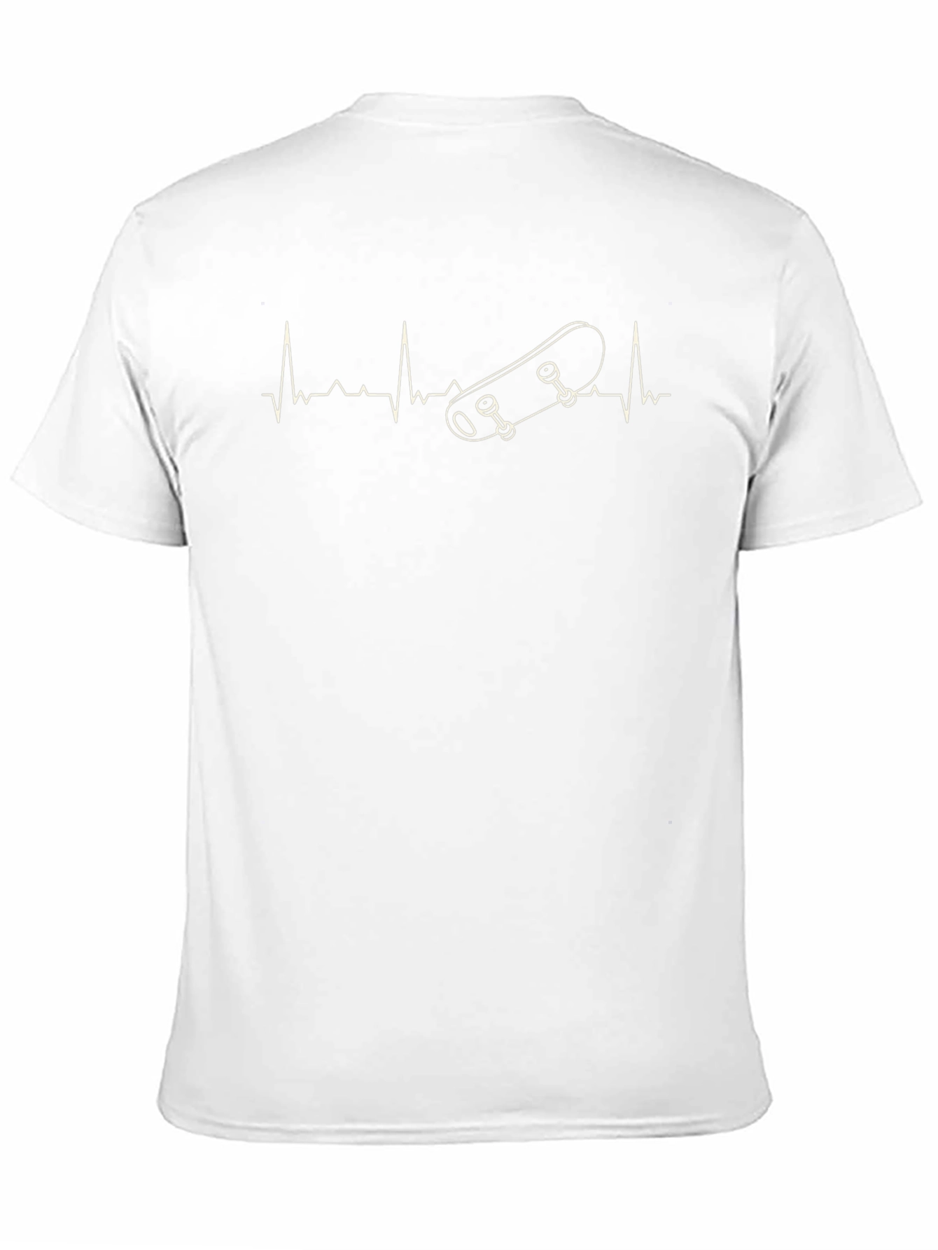Skateboard Heartbeat Graphic Tee - Black