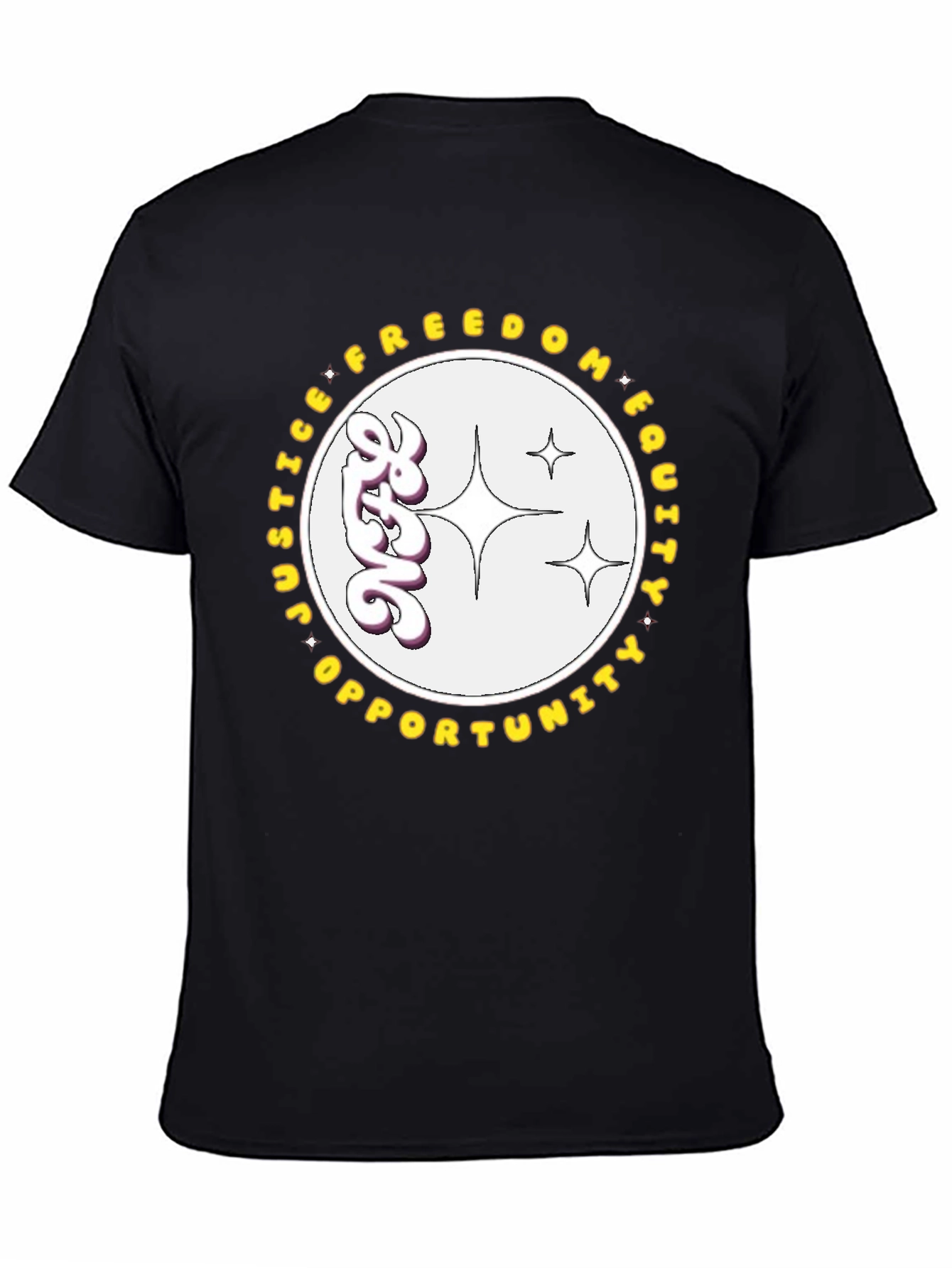 Equality T-Shirt - Justice Freedom Opportunity Graphic Tee