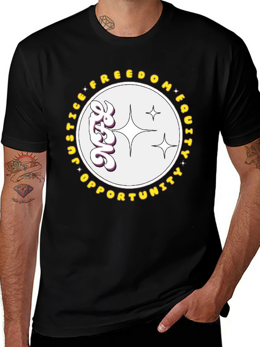 Equality T-Shirt - Justice Freedom Opportunity Graphic Tee
