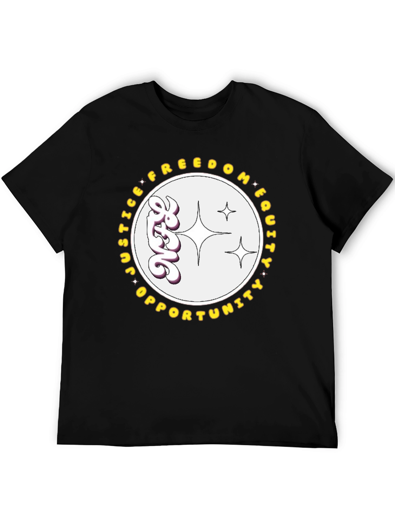 Equality T-Shirt - Justice Freedom Opportunity Graphic Tee