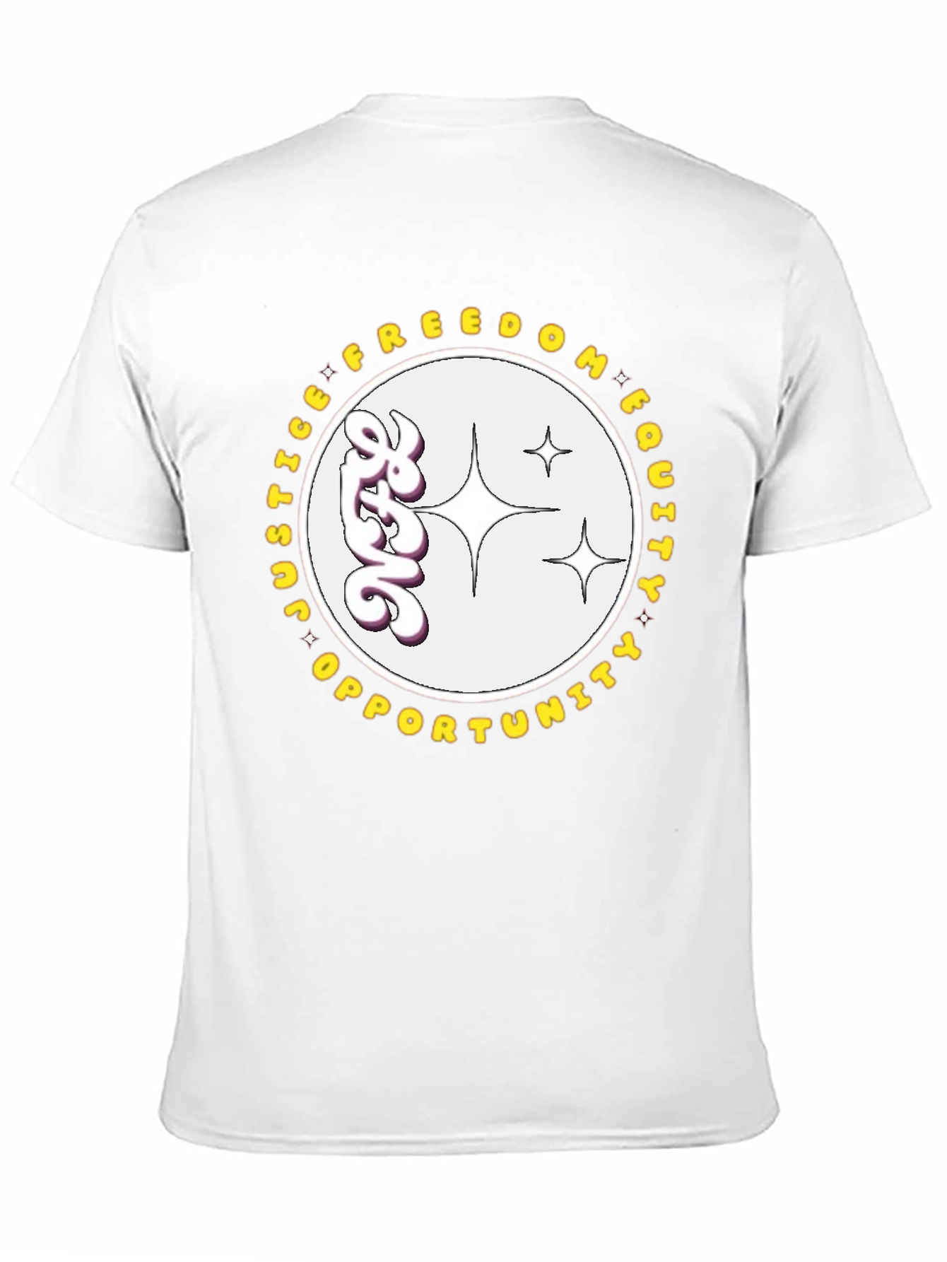 Equality T-Shirt - Justice Freedom Opportunity Graphic Tee