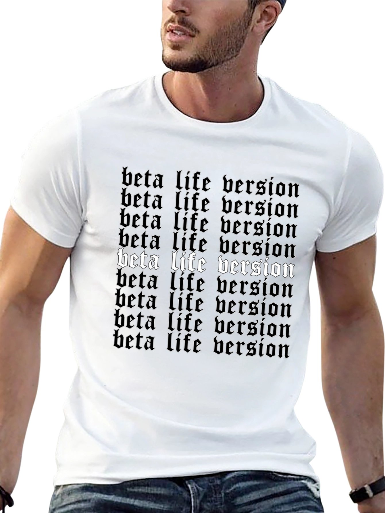 Beta Life Version Graphic Print Tee