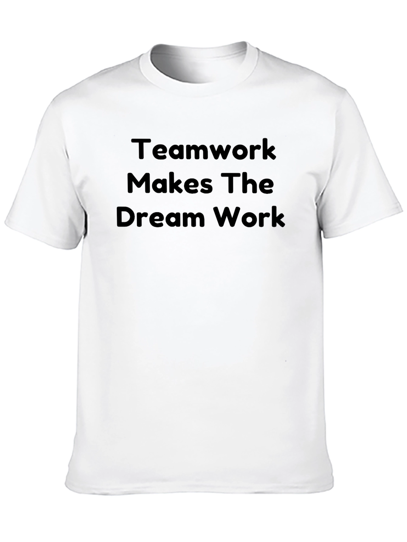 Teamwork Dream Work Black Graphic Tee