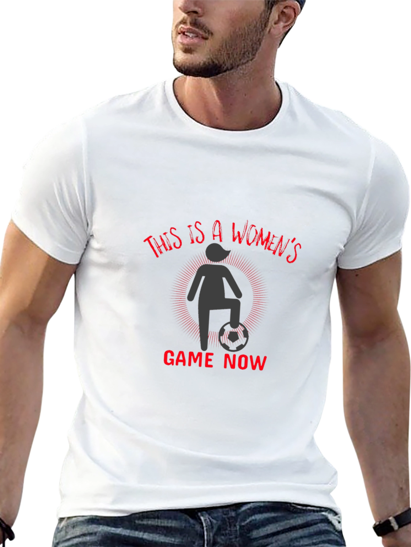Womens Soccer Tee - Game On!