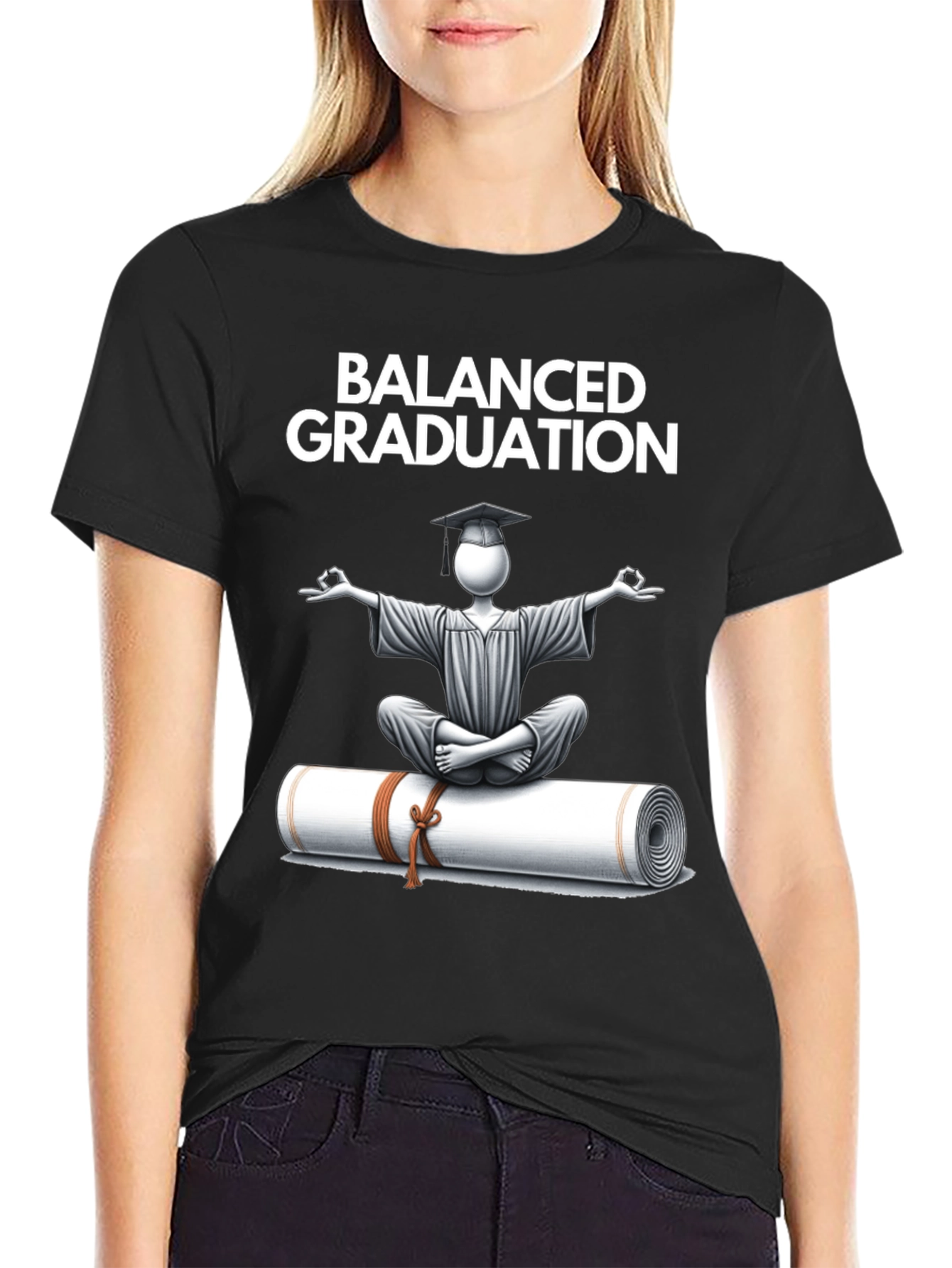 Balanced Graduation Tee - Zen Scholar T-Shirt
