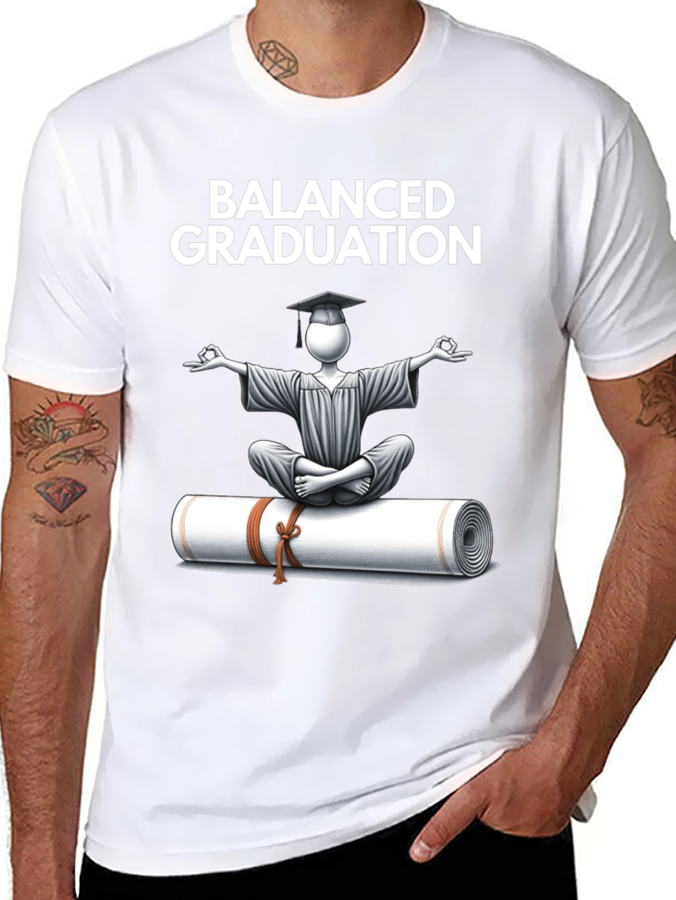 Balanced Graduation Tee - Zen Scholar T-Shirt