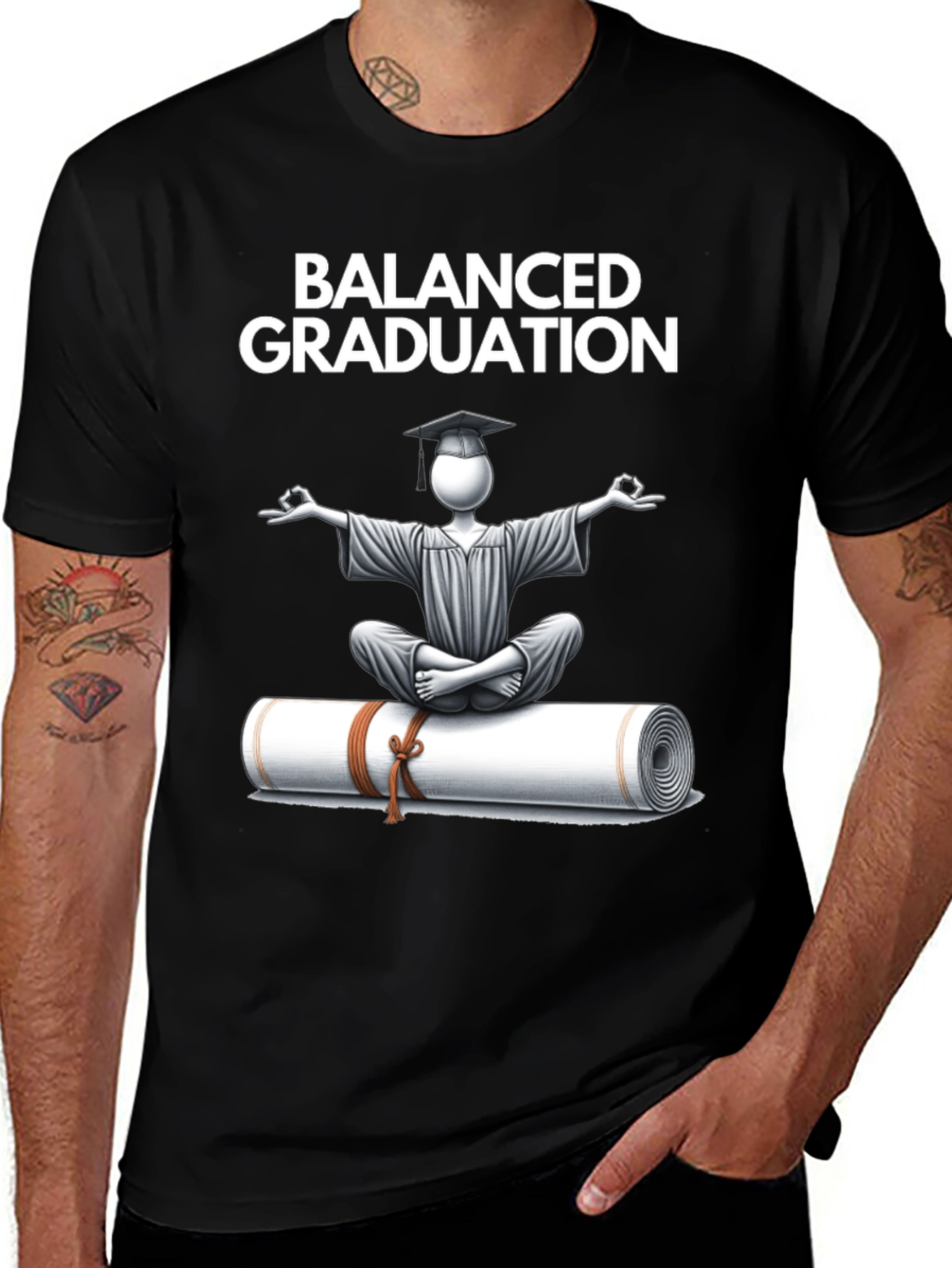 Balanced Graduation Tee - Zen Scholar T-Shirt