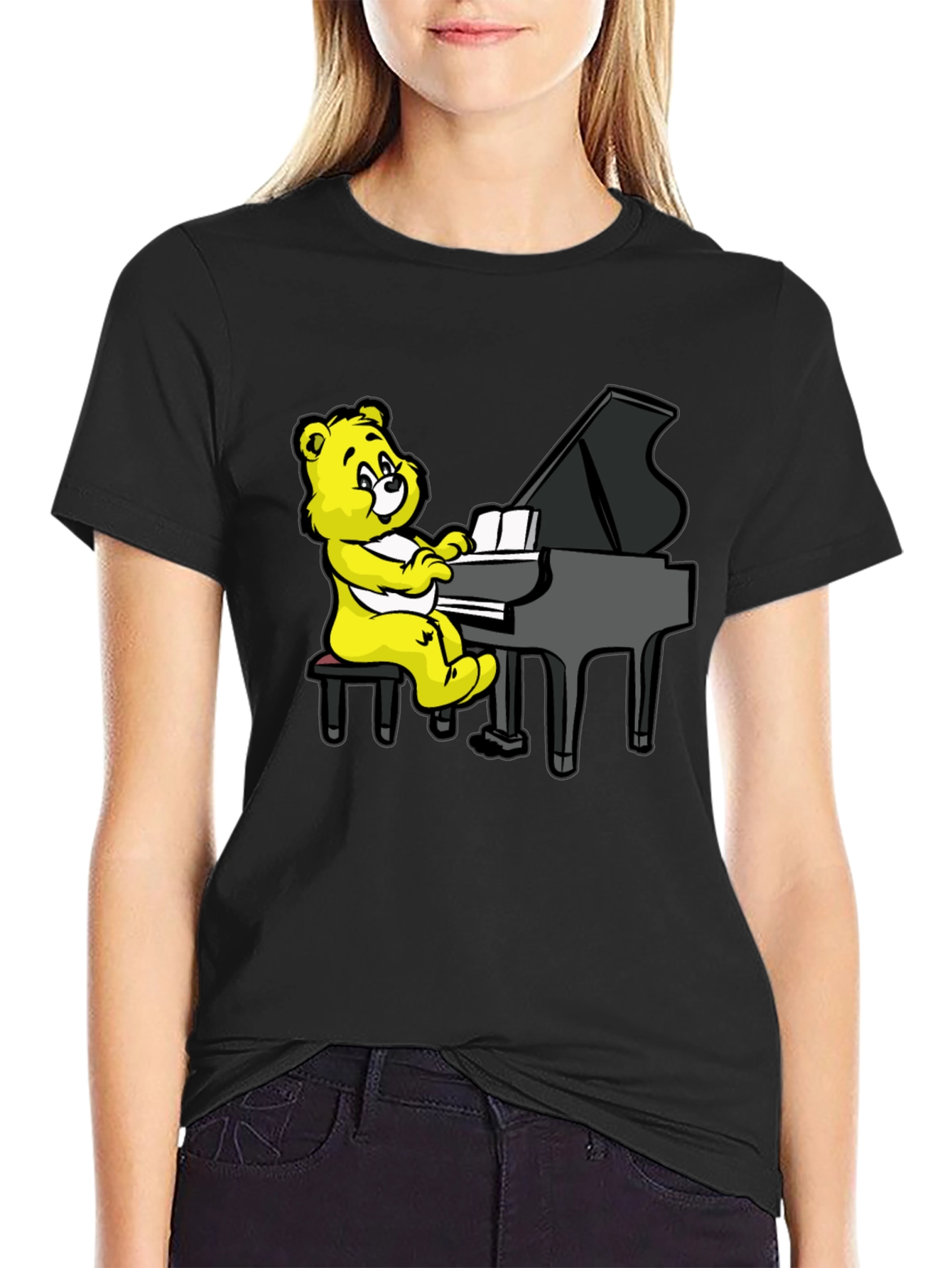Musical Bear Black T-Shirt