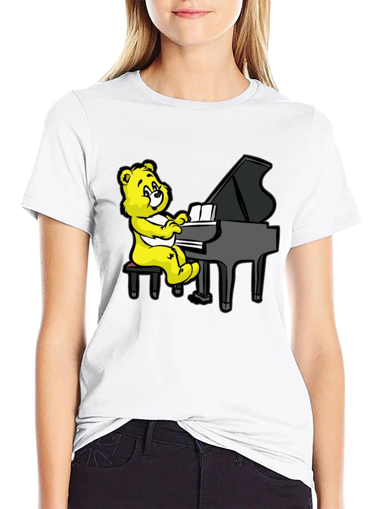 Musical Bear Black T-Shirt