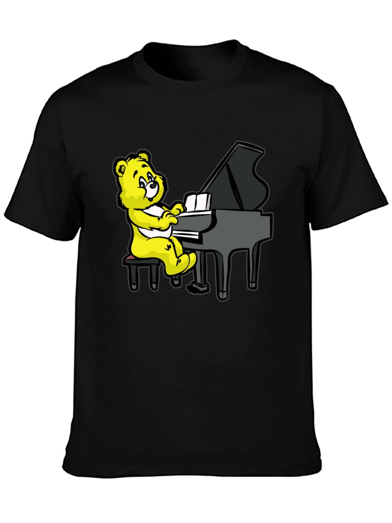 Musical Bear Black T-Shirt