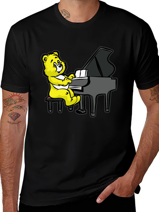 Musical Bear Black T-Shirt