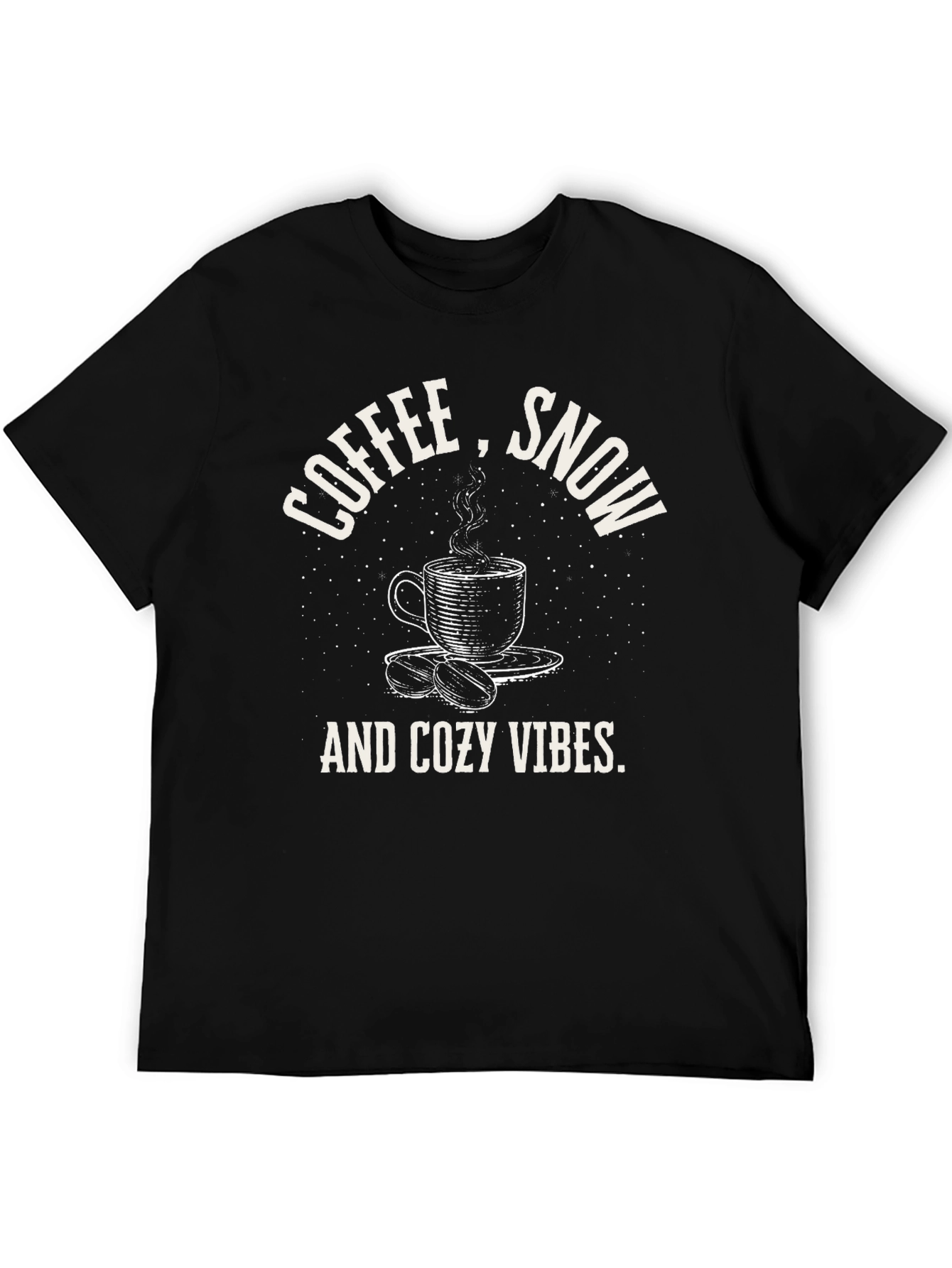Coffee Snow and Cozy Vibes Graphic Tee