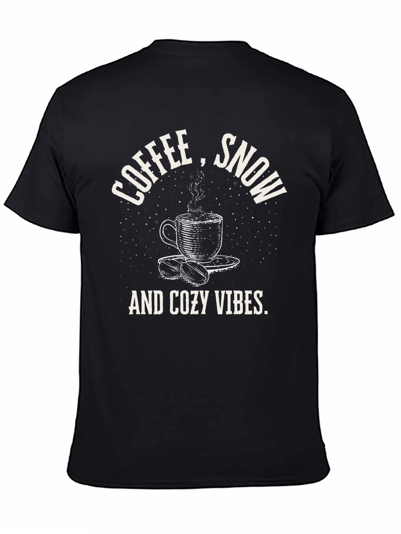 Coffee Snow and Cozy Vibes Graphic Tee